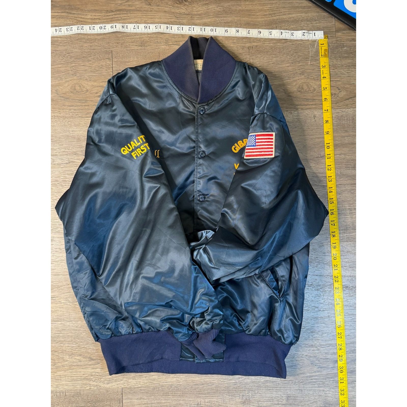 Vintage Vintage Birdie Gibraltar Van Lines Insulated Satin Jacket Size US XL / EU 56 / 4 - 7 Thumbnail