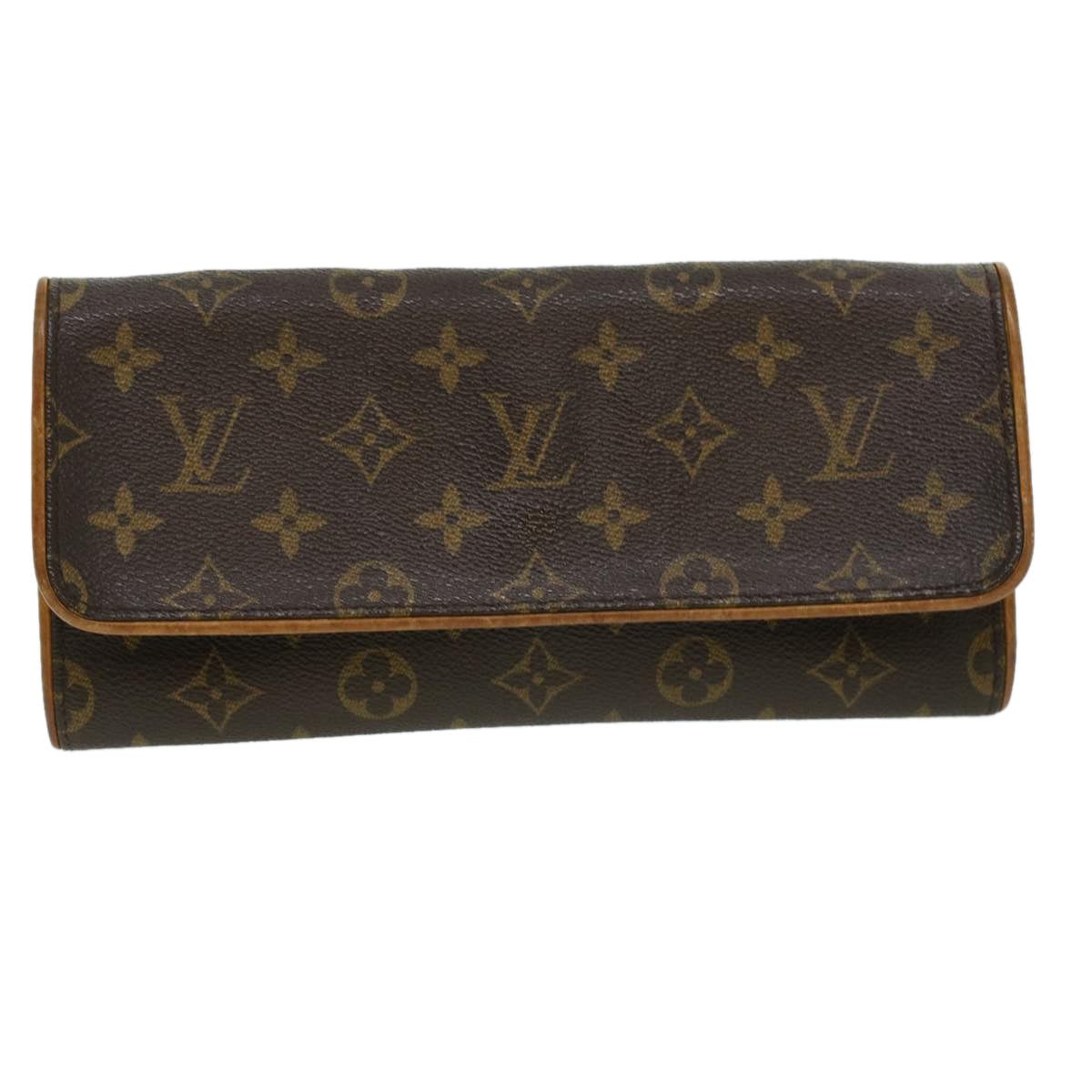 image of Louis Vuitton Twin Clutch Bag in Brown, Women's