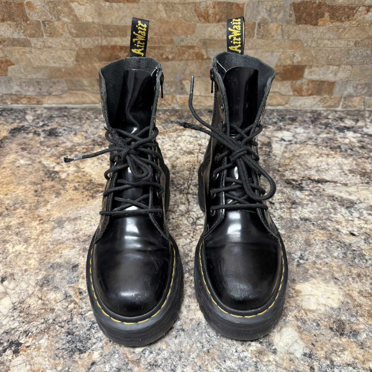 Dr. Martens Dr. Martens Jadon Womens Leather Platform Boots Black Size 7 Size US 7 / IT 37 - 2 Thumbnail