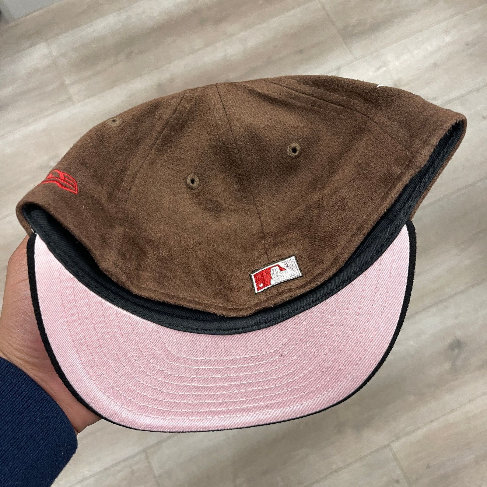 New Era New Era New York Yankees Brown Black Suede Hat Cap 7 1/4 Size ONE SIZE - 5 Thumbnail
