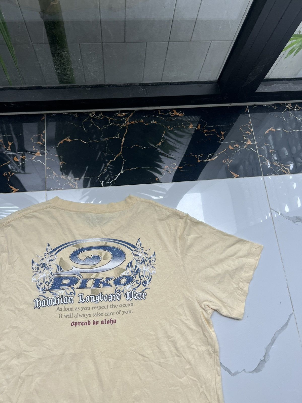 Japanese Brand × Vintage 90’s PIKO RARE HAWAIIAN LONGBOARD WEAR RETRO SURF TEE Y2K Size US XL / EU 56 / 4 - 3 Thumbnail