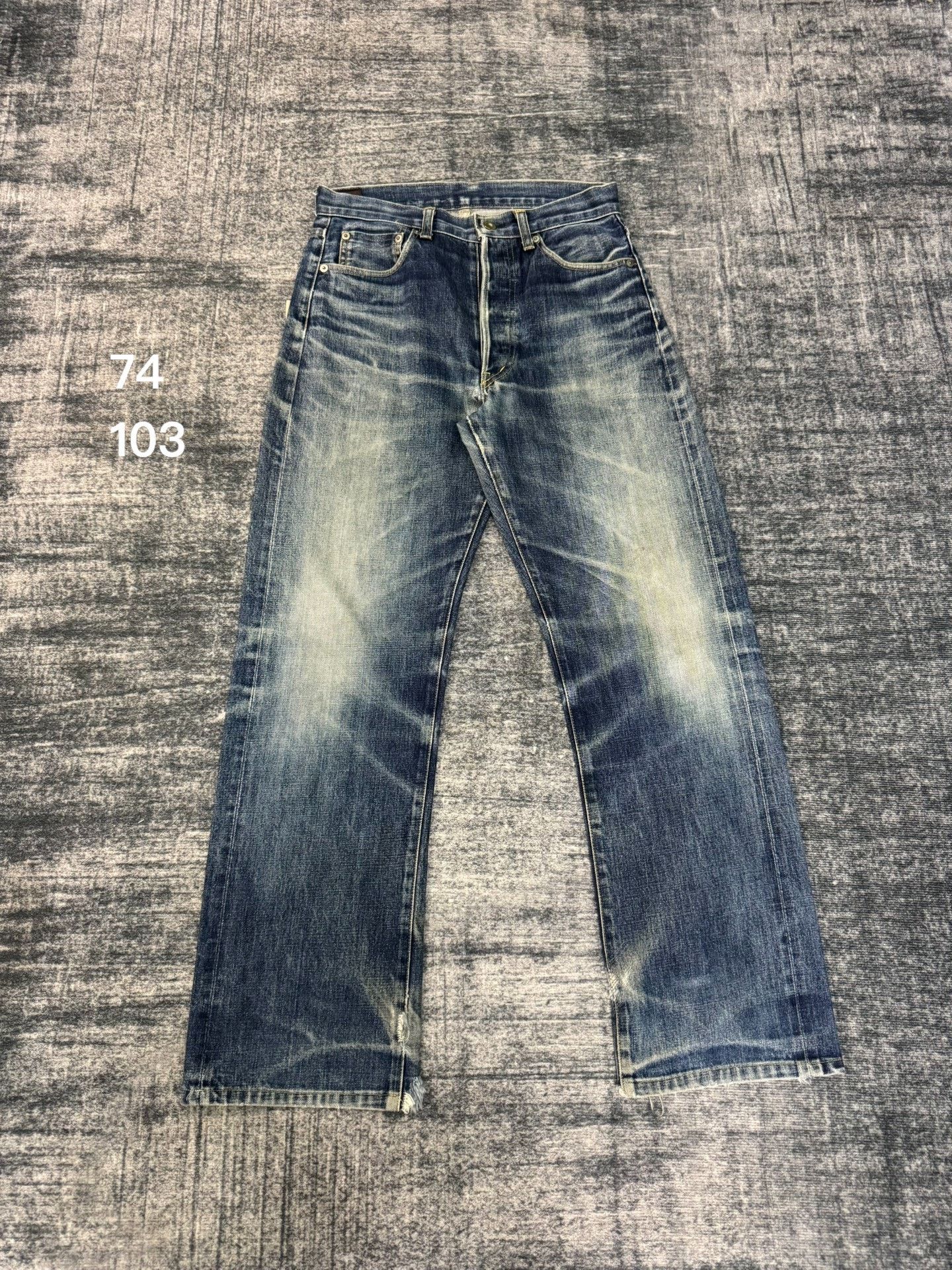Vintage Vintage TAKO Japan Washed Retro Blue Jeans Size US 29 - 1 Thumbnail