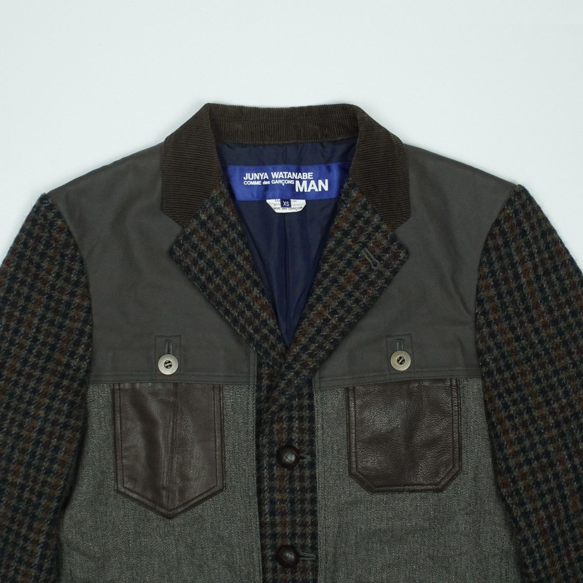 Junya Watanabe *NoTariff FW 2012 Runaway Junya Watanabe Wool Plaid Blazer Size US XS / EU 42 / 0 - 3 Thumbnail