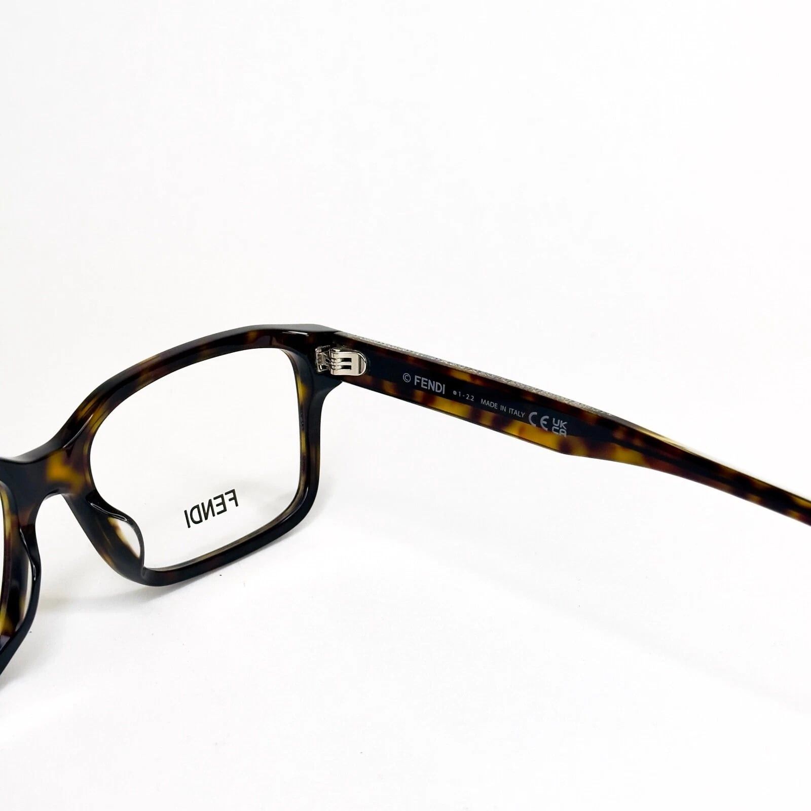 Fendi FENDI 50030 052 Brown Gold Print Eyeglasses FE50030I 052 Size ONE SIZE - 9 Thumbnail