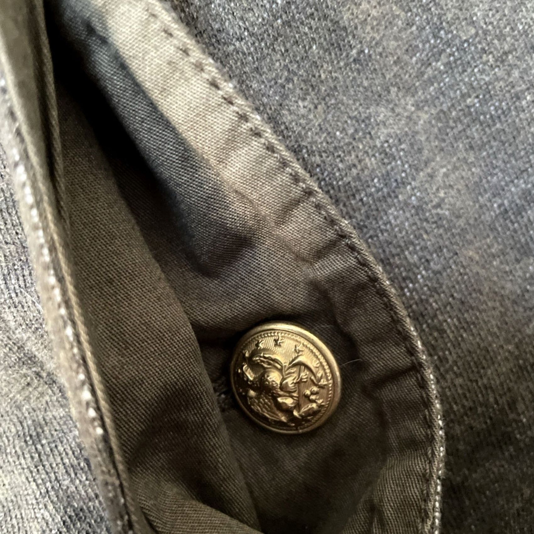 Vintage Denim & Supply Ralph Lauren Women’s Vintage Military Style Army Officer Vest L Green Army 40s 30s Americana Heritage Captain Field Womens Size L / US 10 / IT 46 - 7 Thumbnail
