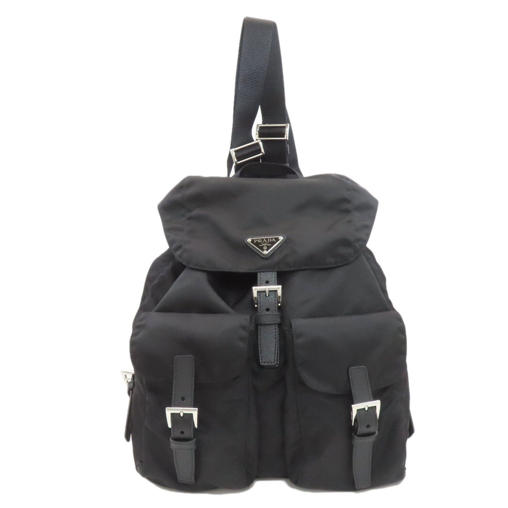 Prada Prada logo hardware backpack/daypack, nylon, women's. Size ONE SIZE - 1 Thumbnail