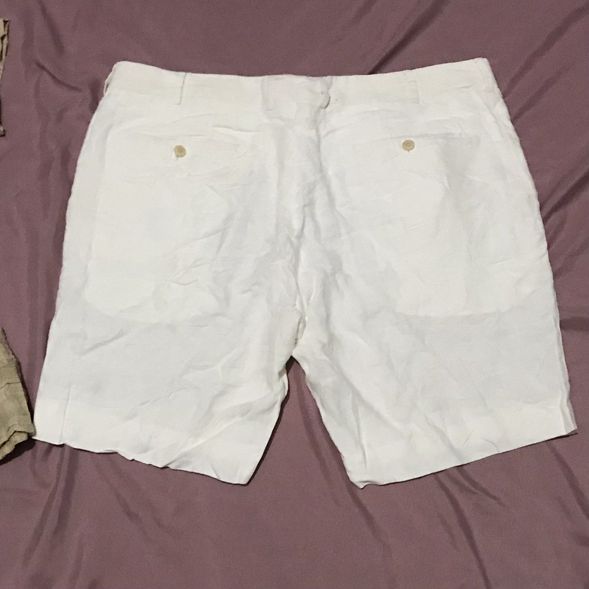 Ralph Lauren Purple Label RL PURPLE LABEL, RALPH LAUREN PURE LINEN SHORT made in Italy Size US 38 / EU 54 - 5 Thumbnail
