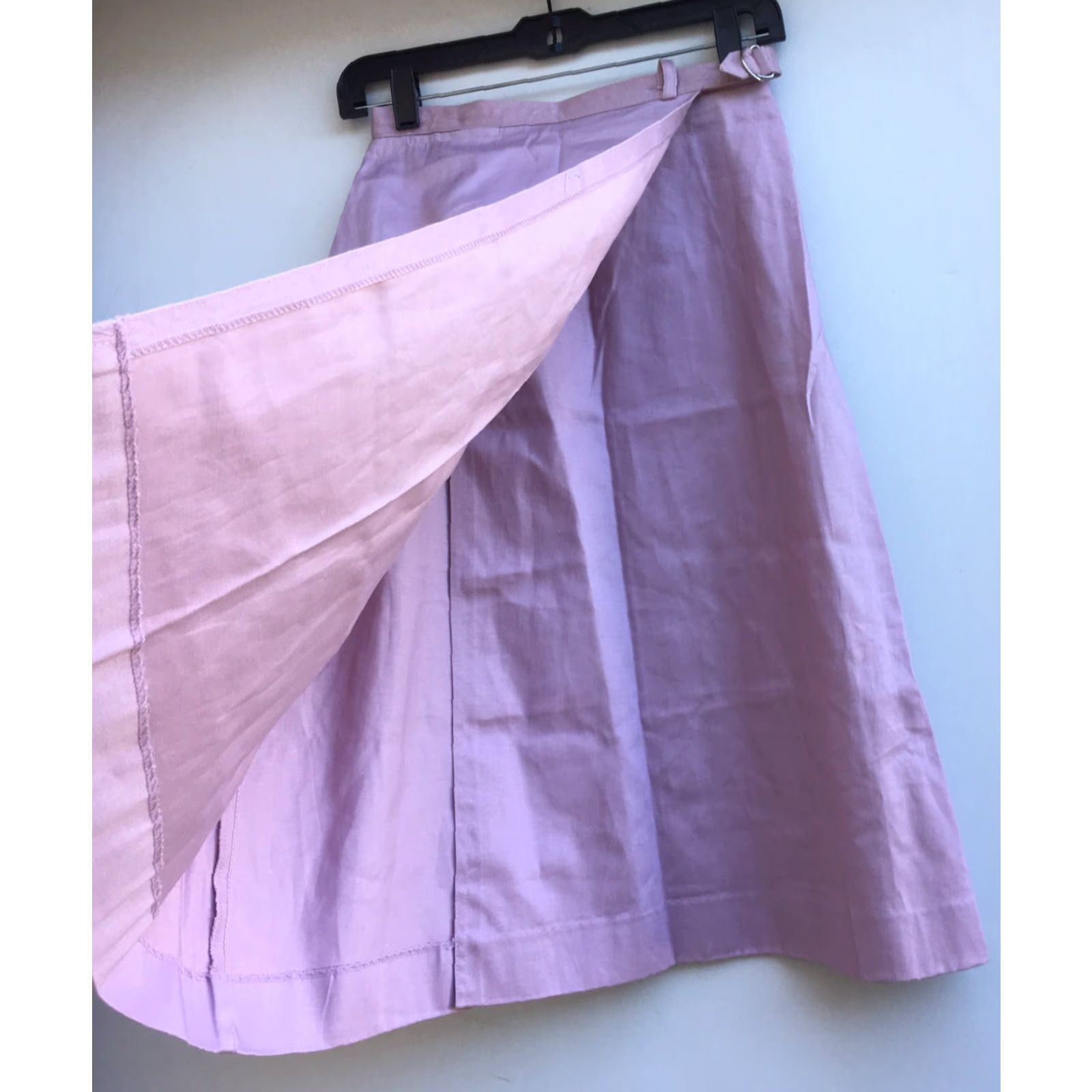 Lacoste Izod Lacoste For Her High Waist Skirt Crocodile Allogator Logo Sz 8 25 in Waist Pink 1980s Vintage Womens Skirt Lacoste Size 30" / US 8 / IT 44 - 6 Thumbnail
