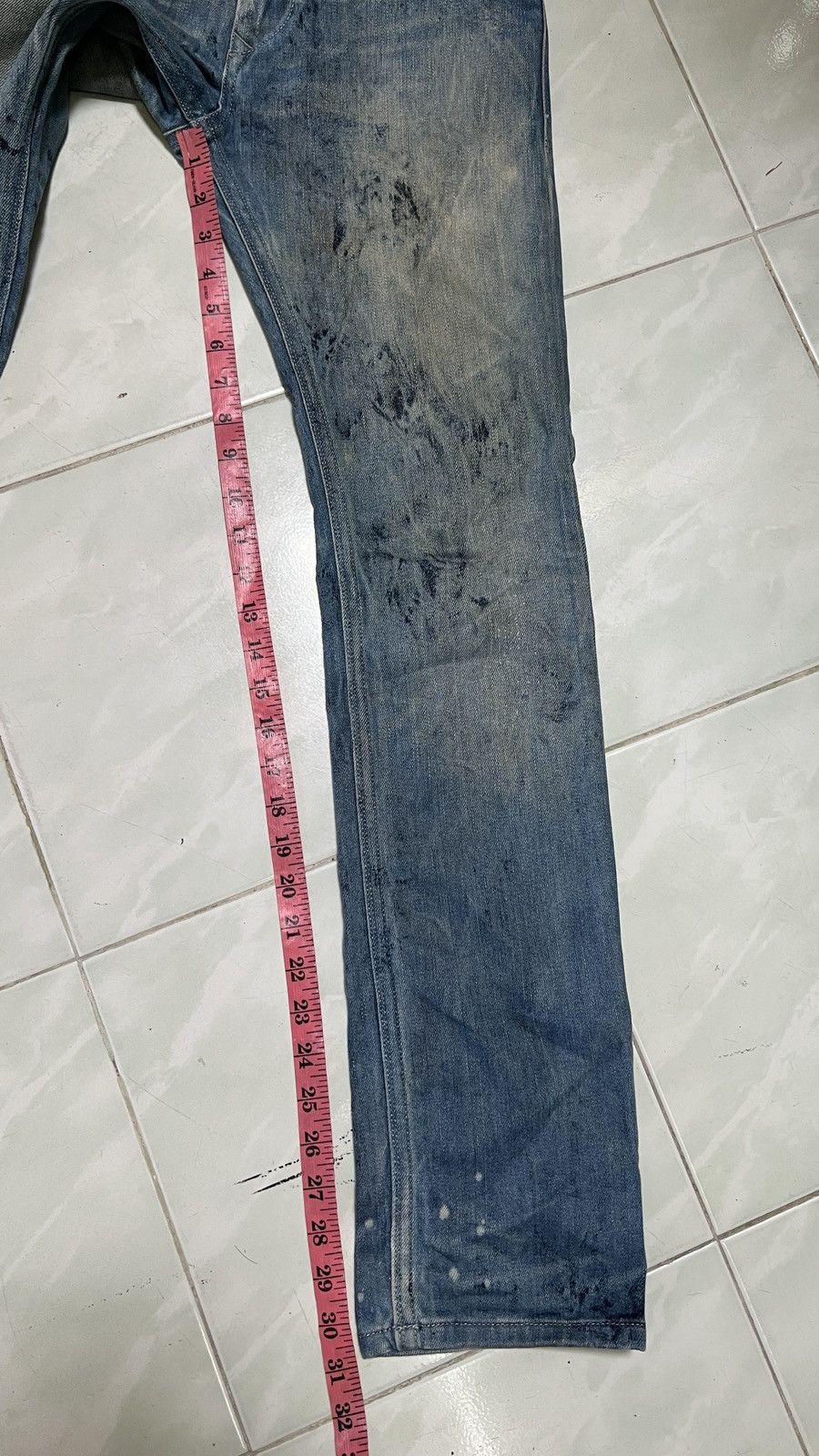 Diesel 🔥 DIESEL THANAZ WASH DYED PAIN SPLASH Size US 30 / EU 46 - 22 Thumbnail