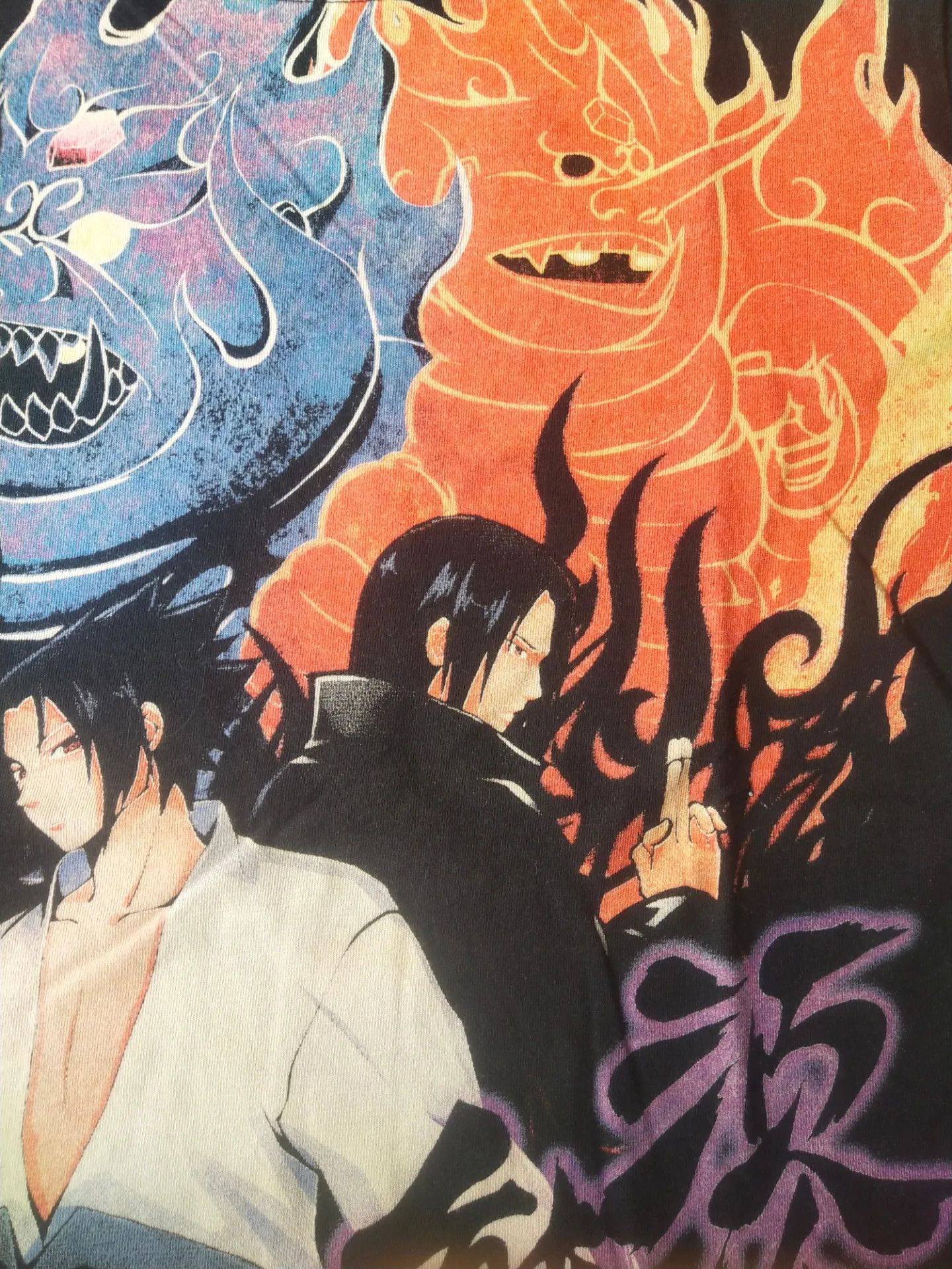 Anime Naruto Sasuke and Itachi Mega Print Anime Tee Size US L / EU 52-54 / 3 - 4 Thumbnail