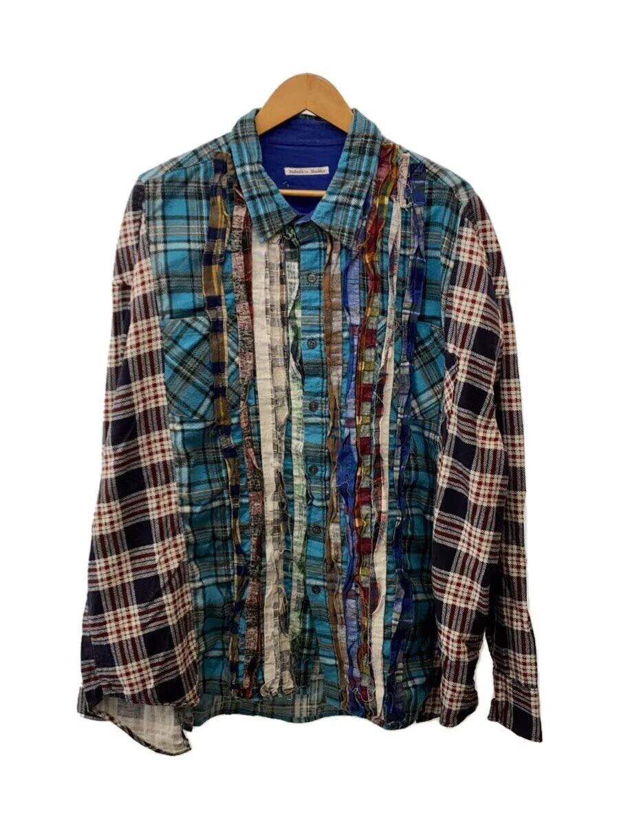 Needles Reconstructed Rebuild Flannel Button Shirt Size US L / EU 52-54 / 3 - 1 Thumbnail