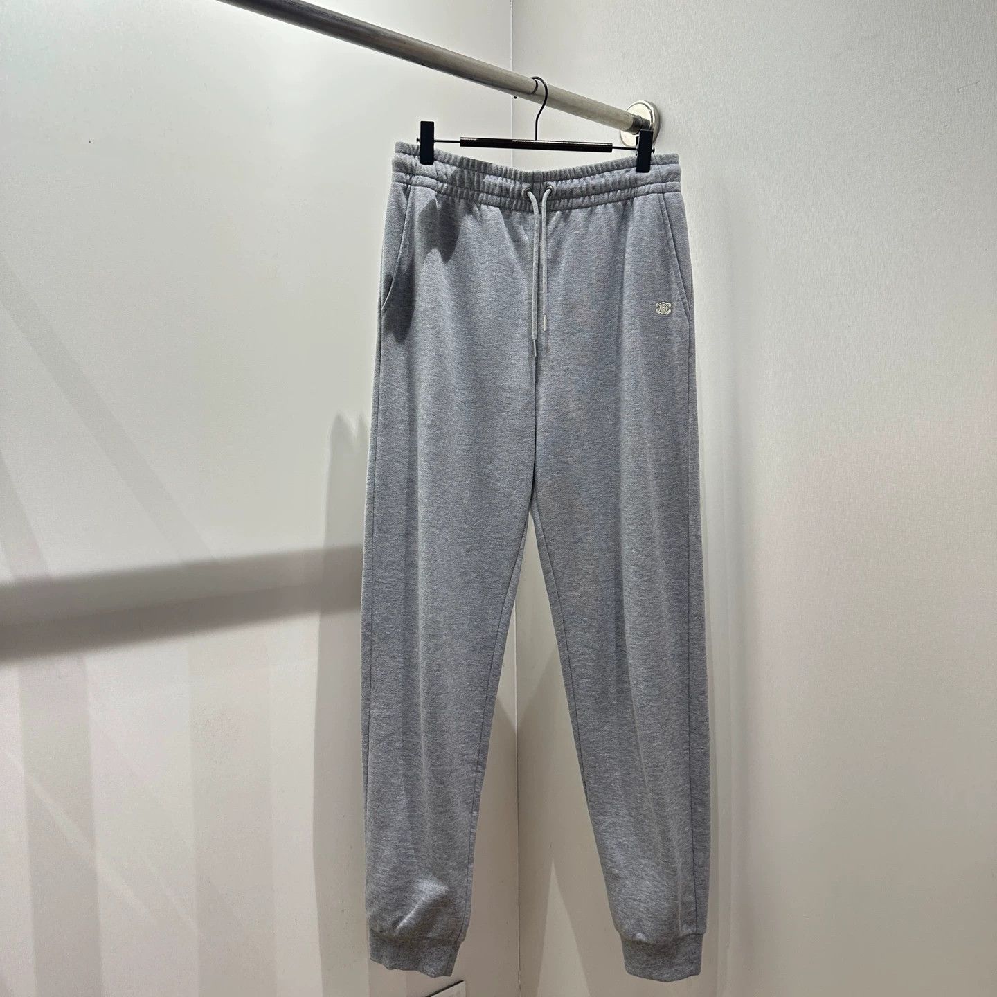 Celine Celine apr221 Triomphe embroidered logo drawstring pants M Size 27" / US 4 / IT 40 - 1 Thumbnail