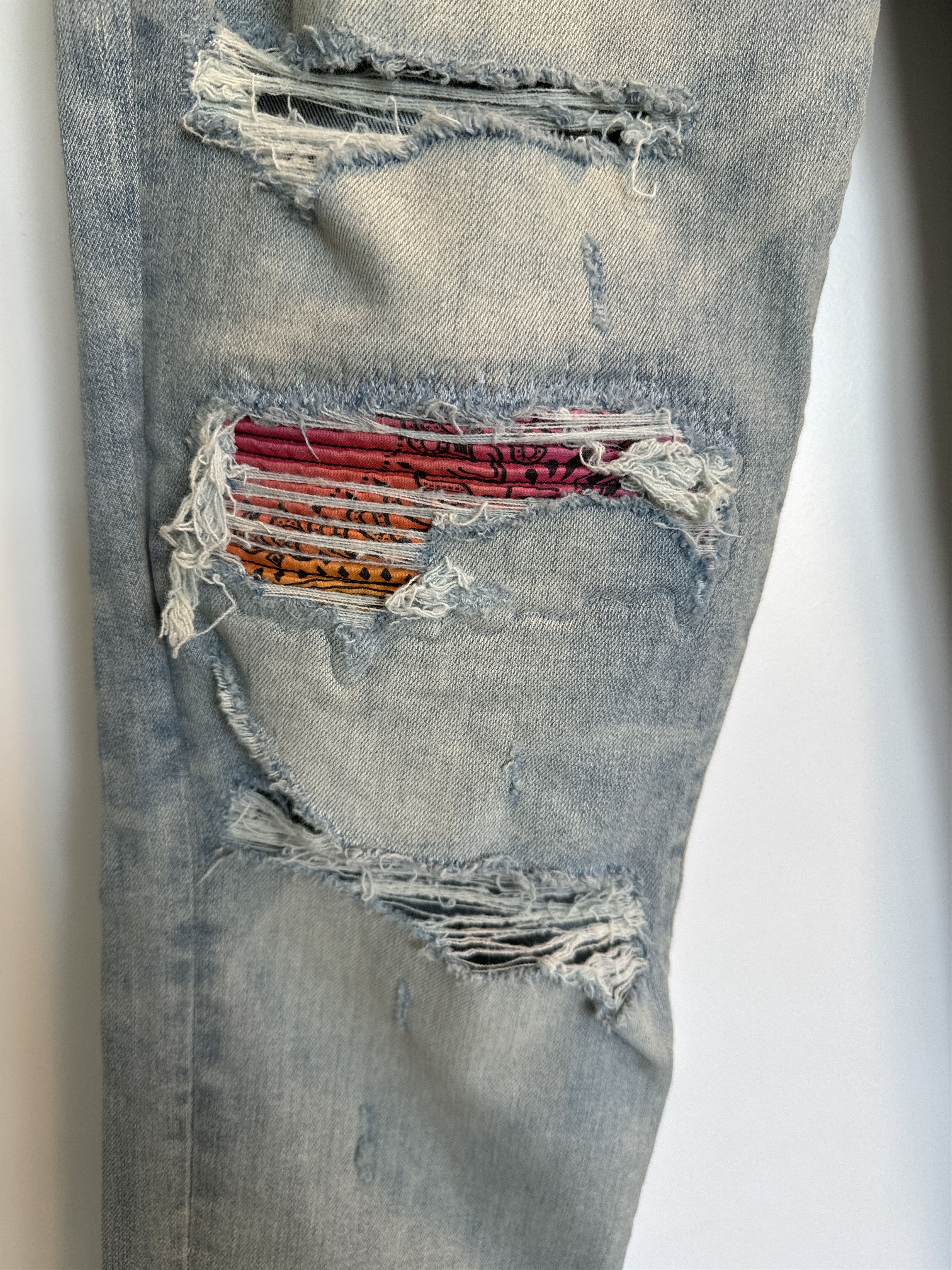 Amiri Amiri MX1 Rainbow Bandana Jeans Size US 36 / EU 52 - 3 Thumbnail