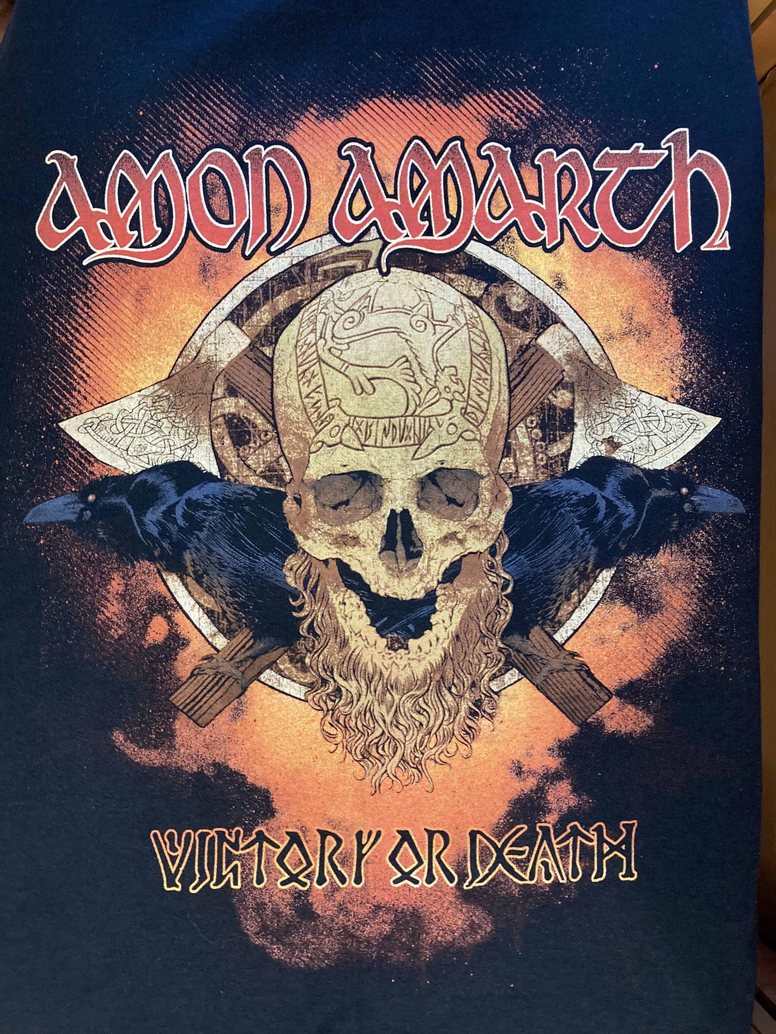 Band Tees Amon Amarth Victory or Death Metal band t-shirt 2013 Size US XL / EU 56 / 4 - 5 Thumbnail
