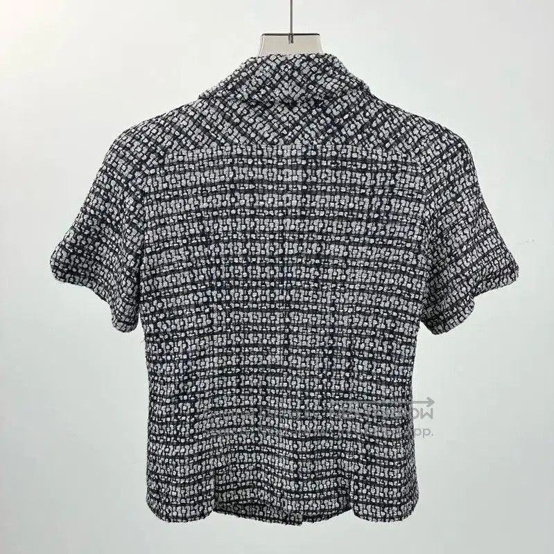 Chanel Chanel Short Sleeve Black Jacket . Size S / US 4 / IT 40 - 2 Thumbnail
