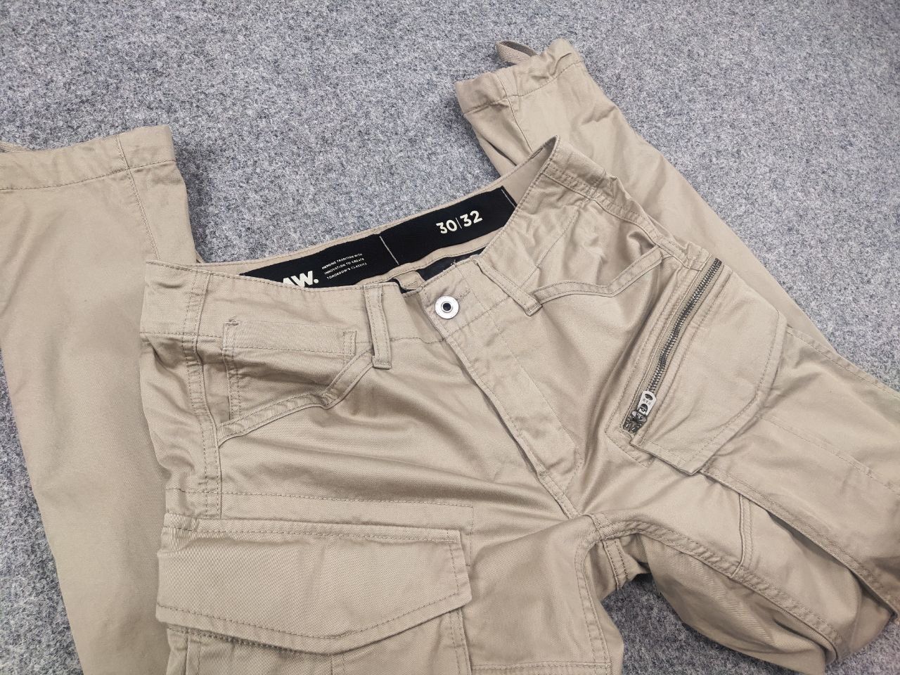 G-Star G Star Raw rovic zip 3d straight tapered Cargo Pants Vintage Size US 30 / EU 46 - 17 Thumbnail