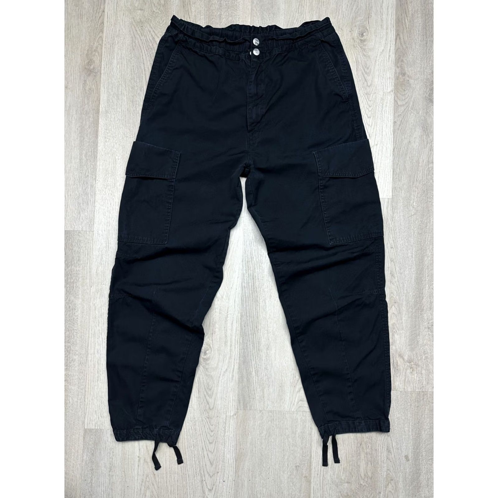 Carhartt Wip Carhartt WIP Mens Denver Cargo Jogger Pants L Black Cotton Cargo Pocket Denim Size US 33 - 5 Thumbnail