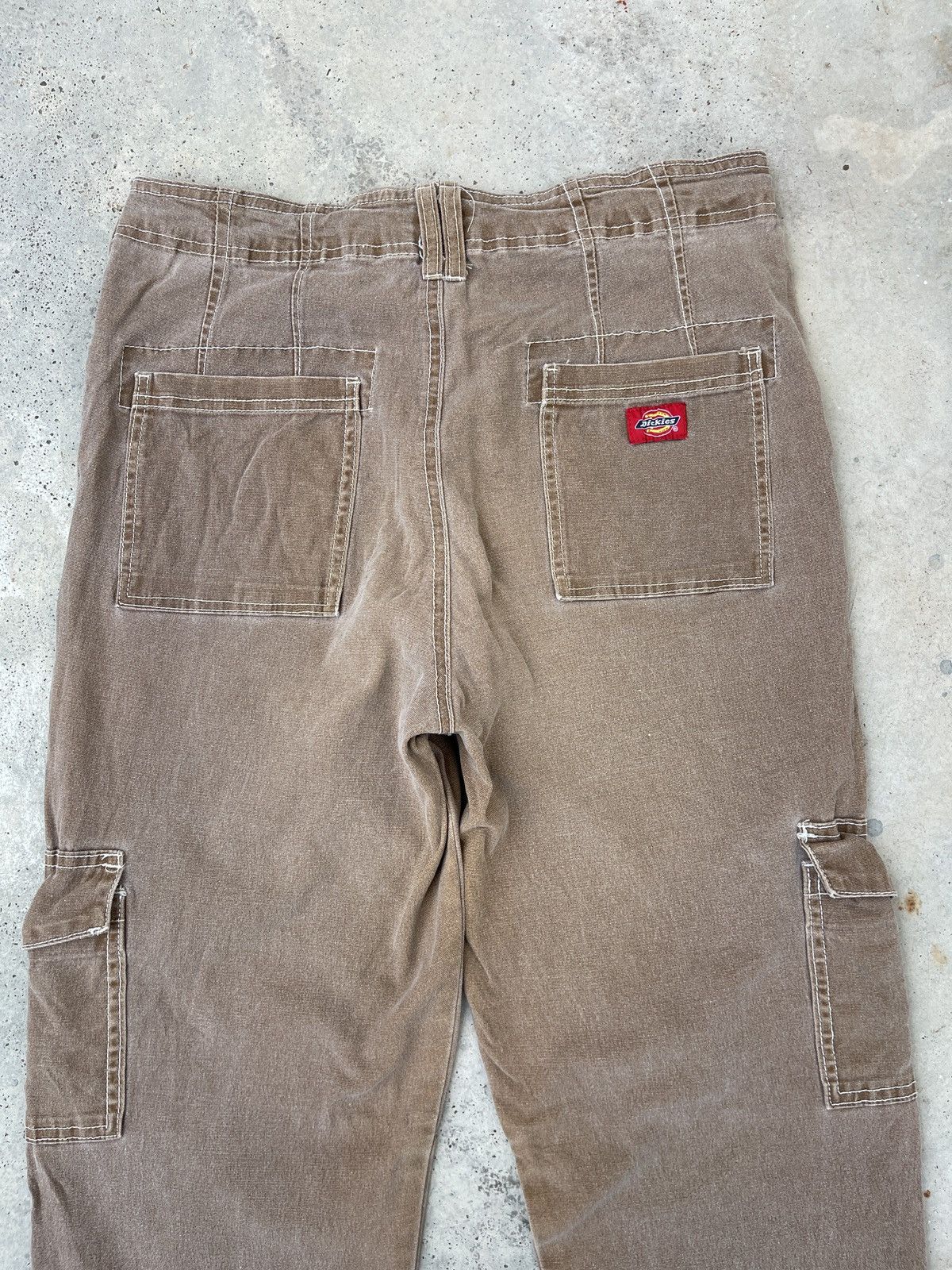 Dickies × Vintage Vintage 90s Faded Brown Dickies Cargo 6 Pocket Pants Size US 31 - 4 Thumbnail
