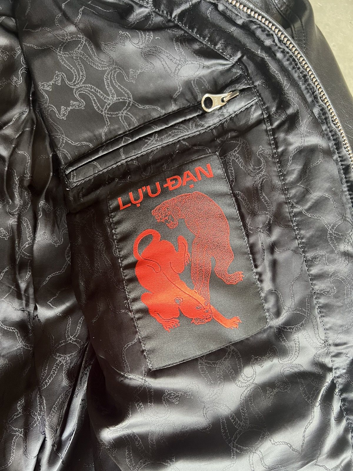 Lu'u Dan Reversible Faux Leather Bomber Jacket Black