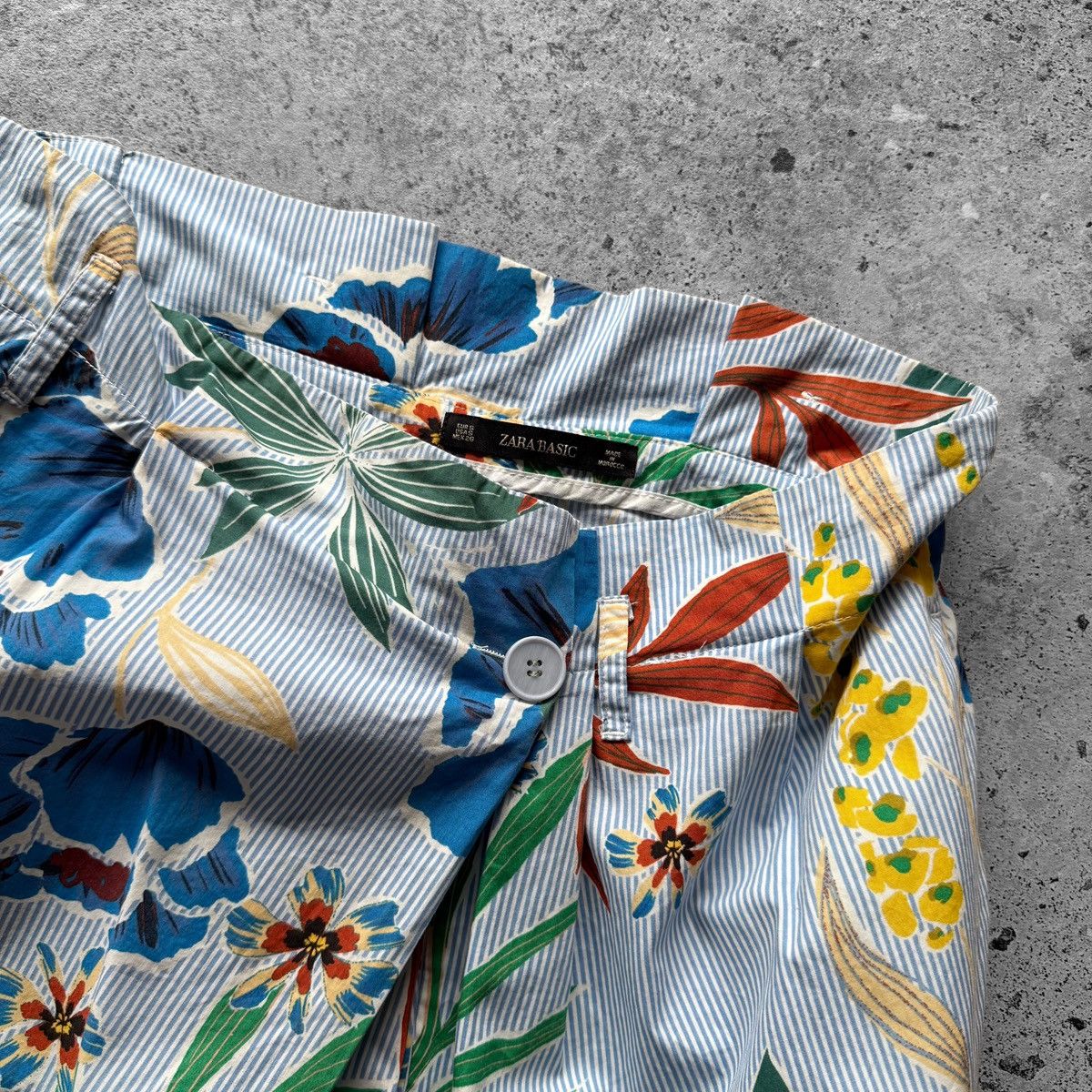 Designer × Zara Zara Relaxed Fit Floral Trousers Pants Lightweight Wide Leg Size 28" / US 6 / IT 42 - 4 Thumbnail
