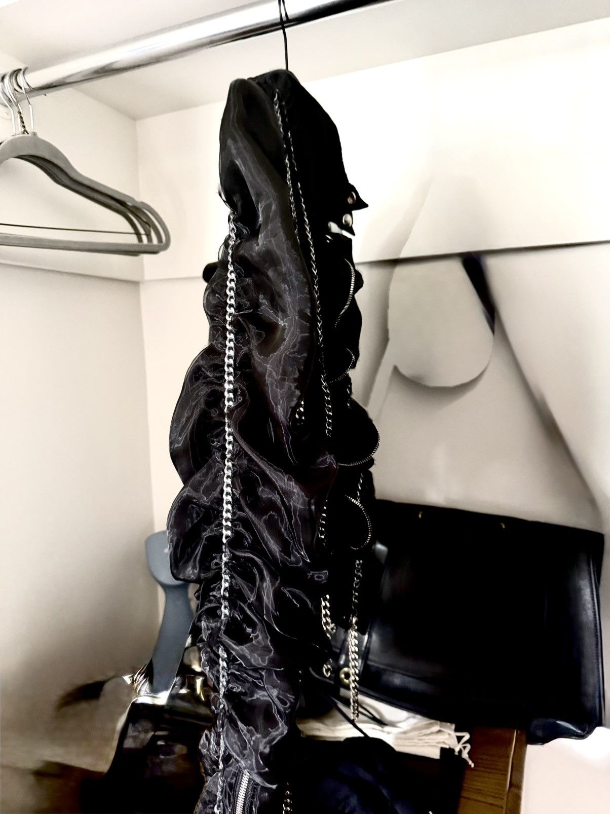 Noir Kei Ninomiya noir kei ninomiya …. BLACK RUFFLE JACKET Size M / US 6-8 / IT 42-44 - 3 Thumbnail