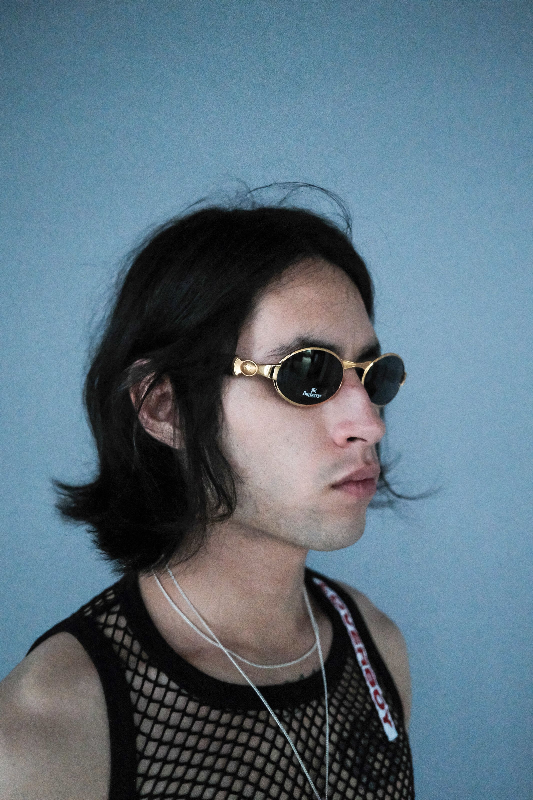 Burberry Burberry’s ’90s Gold Black Oval Sunglasses Size ONE SIZE - 1 Thumbnail