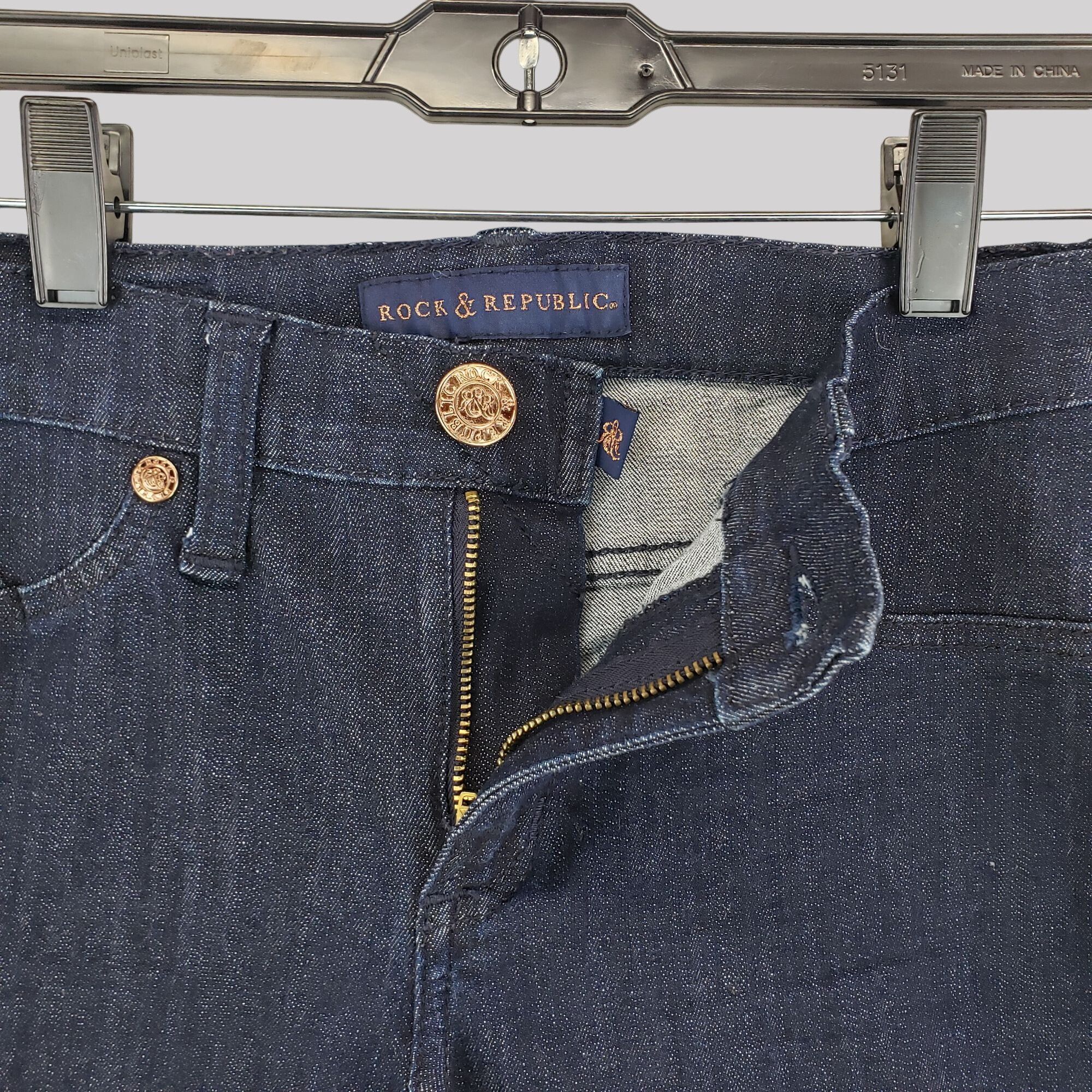Rock & Republic Rock & Republic Womens Dark Wash Skinny Jeans Size 6 Size 28" / US 6 / IT 42 - 5 Thumbnail