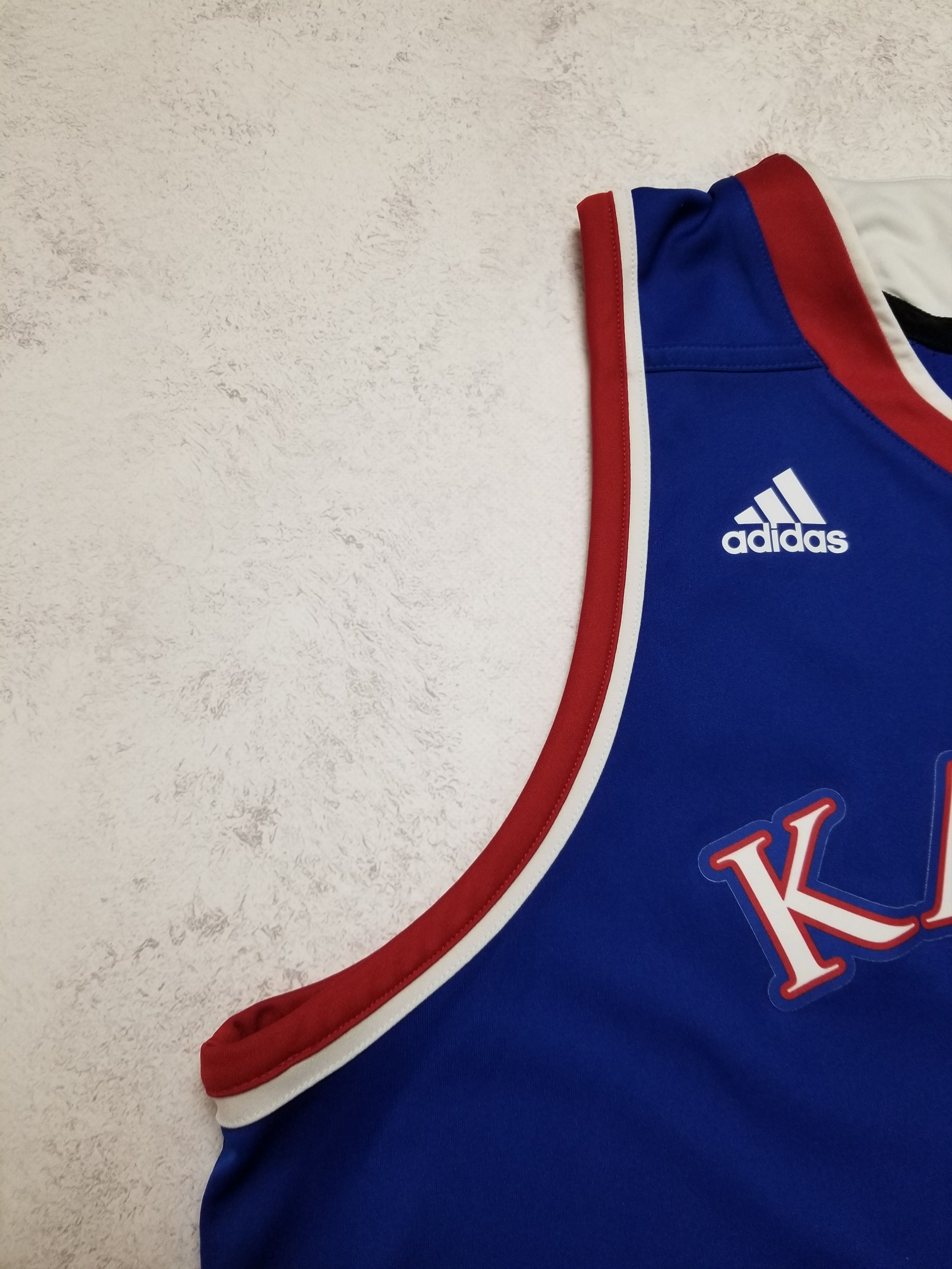 Adidas Kansas Jayhawks NCAA Basketball Jersey Size US XL / EU 56 / 4 - 15 Thumbnail