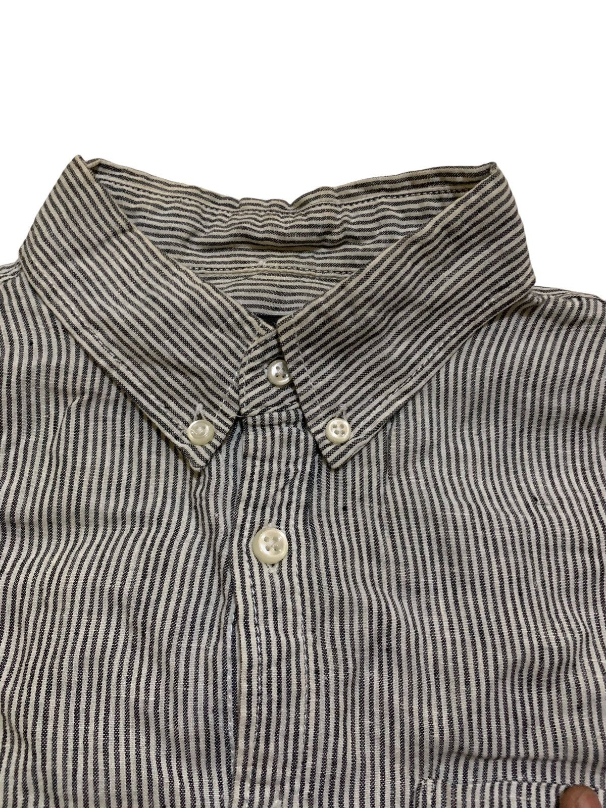GOSTAR DE FUGA GOSTAR DE FUGA LINEN HICKORY STRIPED shirt 3/4 sleeve Size US S / EU 44-46 / 1 - 5 Thumbnail