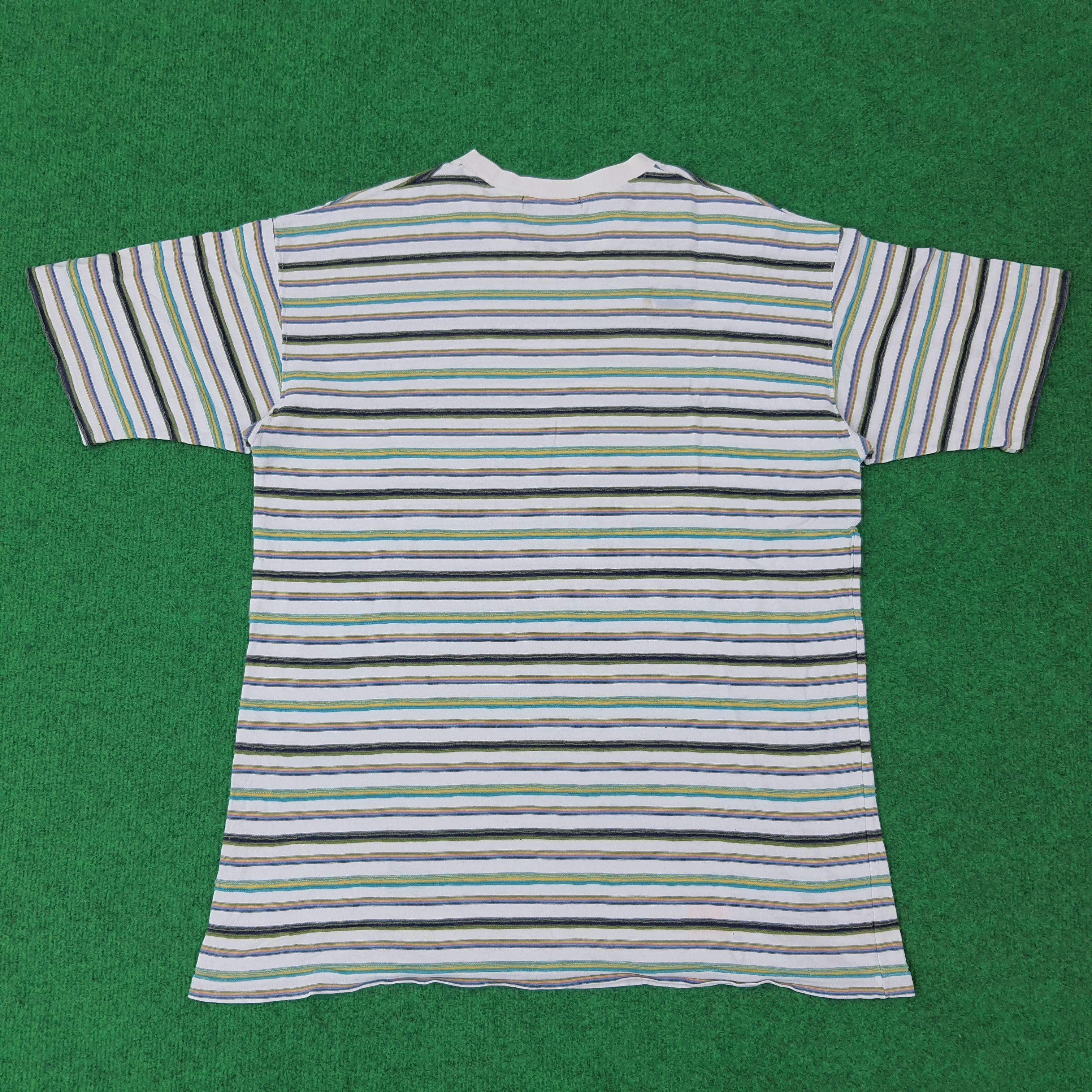 Vintage Yves Saint Laurent Striped Designer Tshirt C259N2