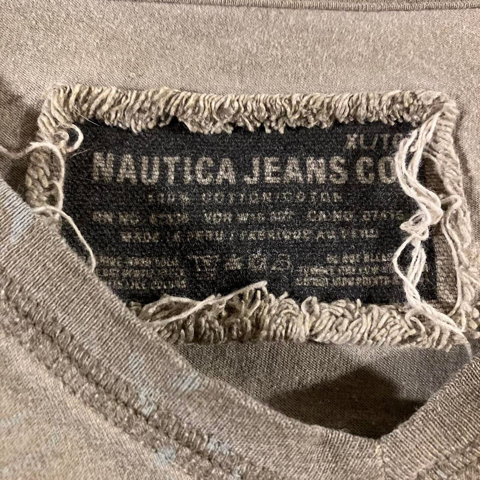 Nautica Nautica Jeans Co Y2K Distressed T-shirt Size US XL / EU 56 / 4 - 3 Thumbnail
