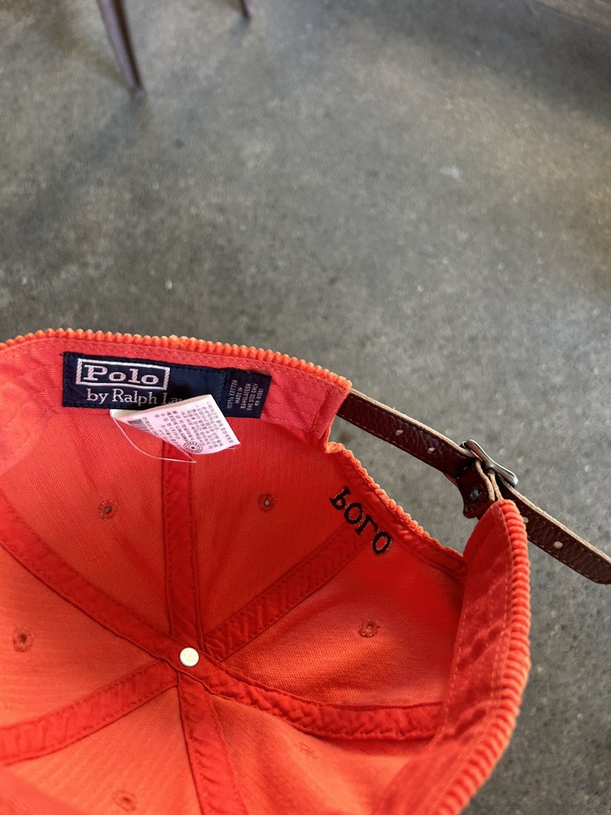 Polo Ralph Lauren Vintage x Rare Polo Ralph Lauren Corduroy Cap Size ONE SIZE - 5 Thumbnail