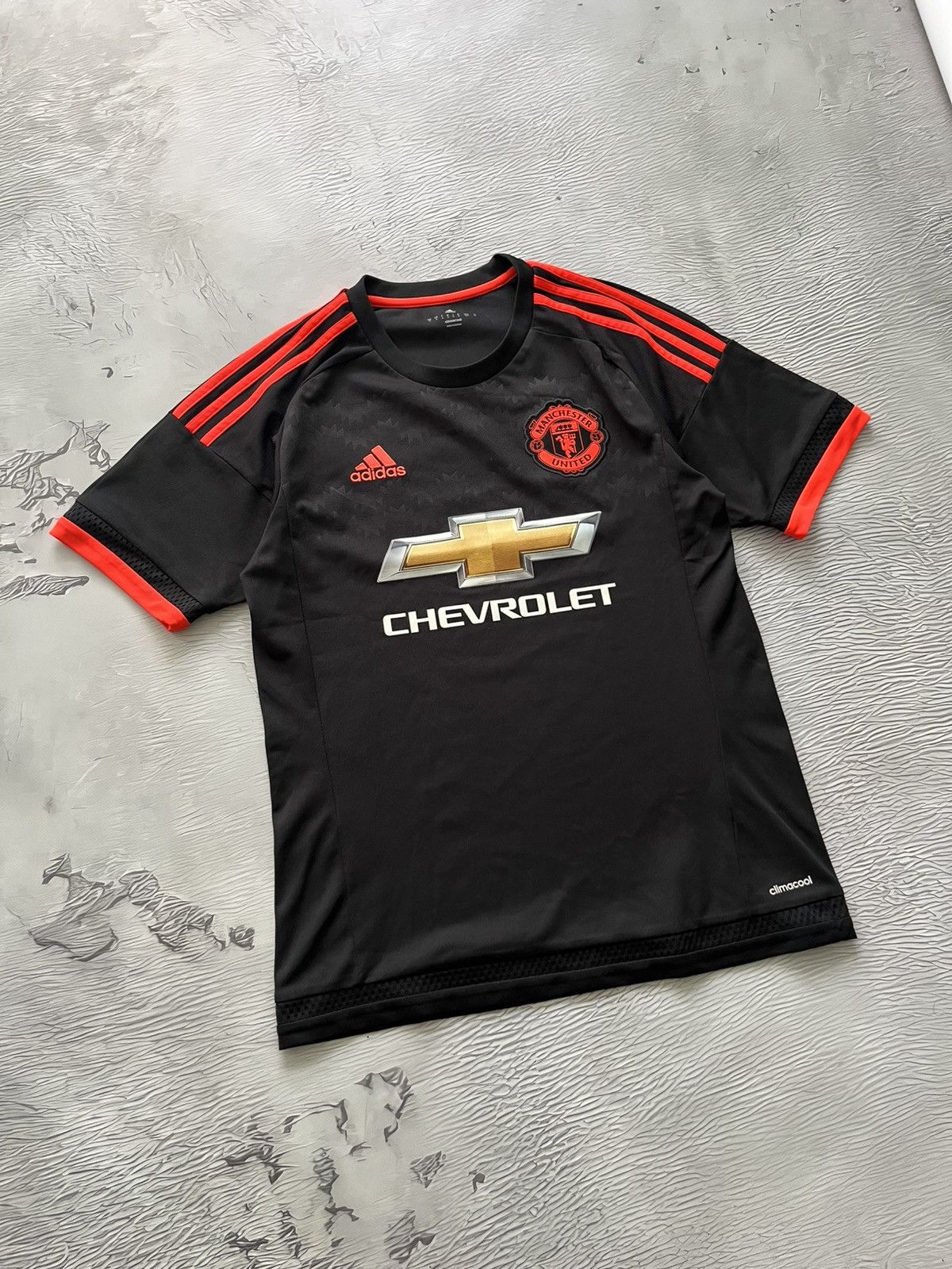 Adidas Adidas Manchester United Football Soccer Jersey 15/16 Black Size US S / EU 44-46 / 1 - 2 Thumbnail