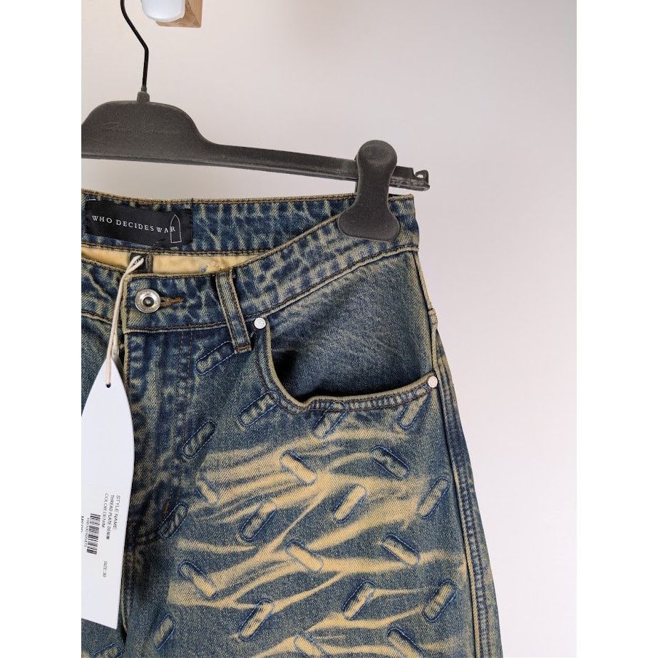 Who Decides War o1rshd1 Thread Plate Denim Jeans in Denim Size US 30 / EU 46 - 5 Thumbnail