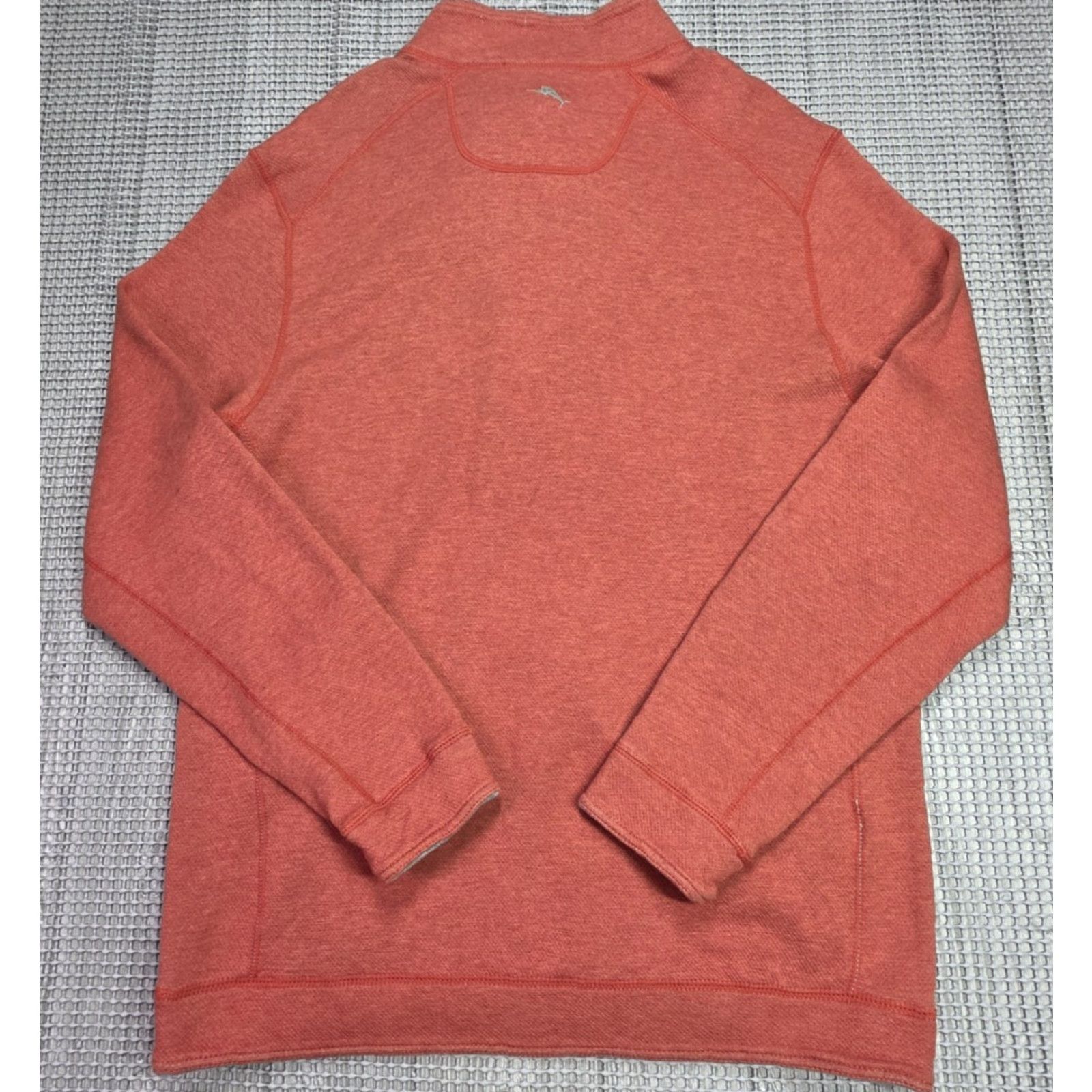 Tommy Bahama Tommy Bahama Sweater Men L Red/Gray Pullover 1/4 Zip Reversible Sweatshirt Size US L / EU 52-54 / 3 - 7 Thumbnail