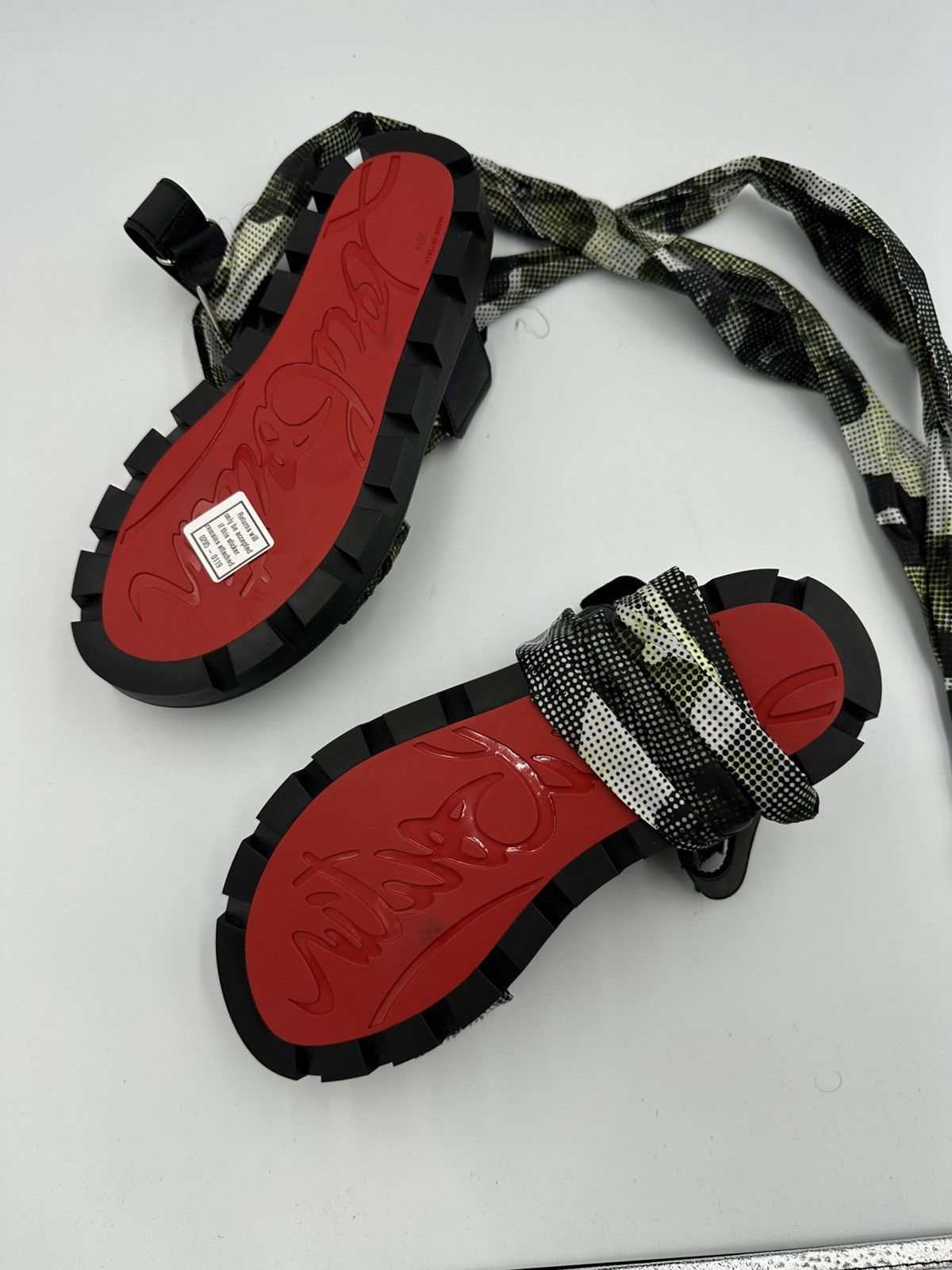 Christian Louboutin Christian Louboutin Printed Gladiator Sandals Size US 6.5 / IT 36.5 - 2 Thumbnail