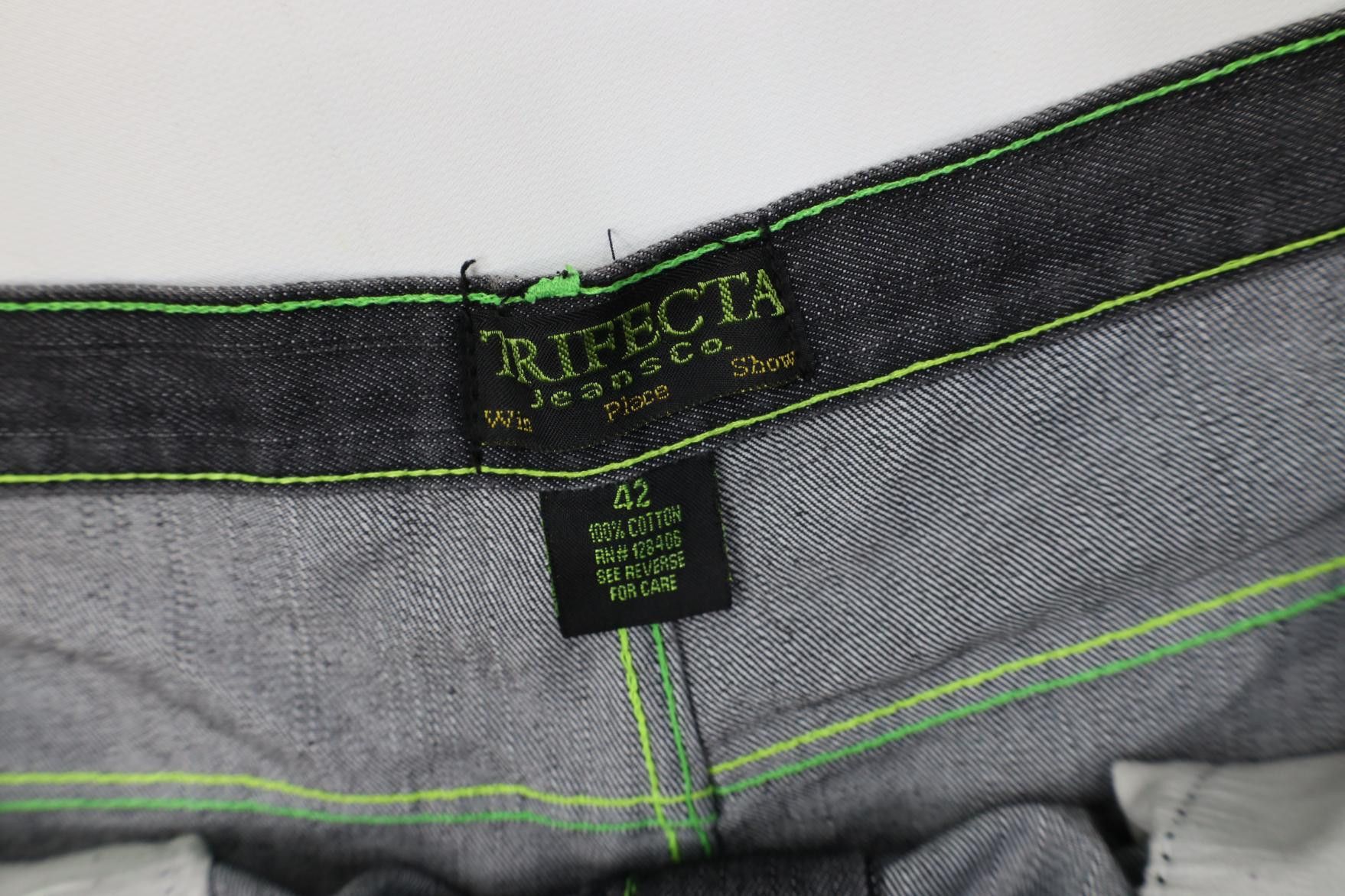 Vintage Vintage 90s Y2K Streetwear Trifecta Horse Denim Jean Shorts Size US 42 / EU 58 - 6 Thumbnail