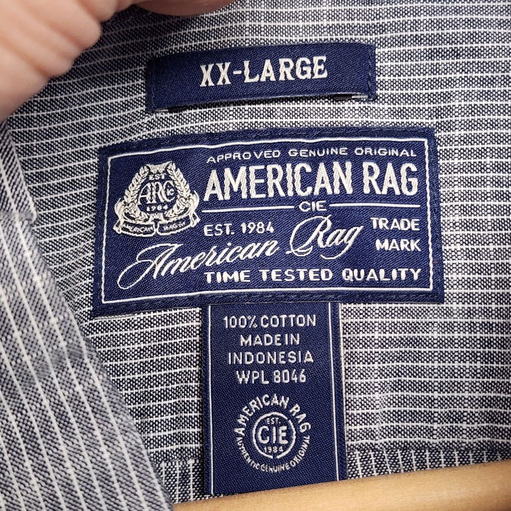 Vintage VINTAGE American Rag Shirt Mens 2XL Short Sleeve Pearl Snap Blue Woven 100% Cotton NEW Size US XXL / EU 58 / 5 - 3 Thumbnail