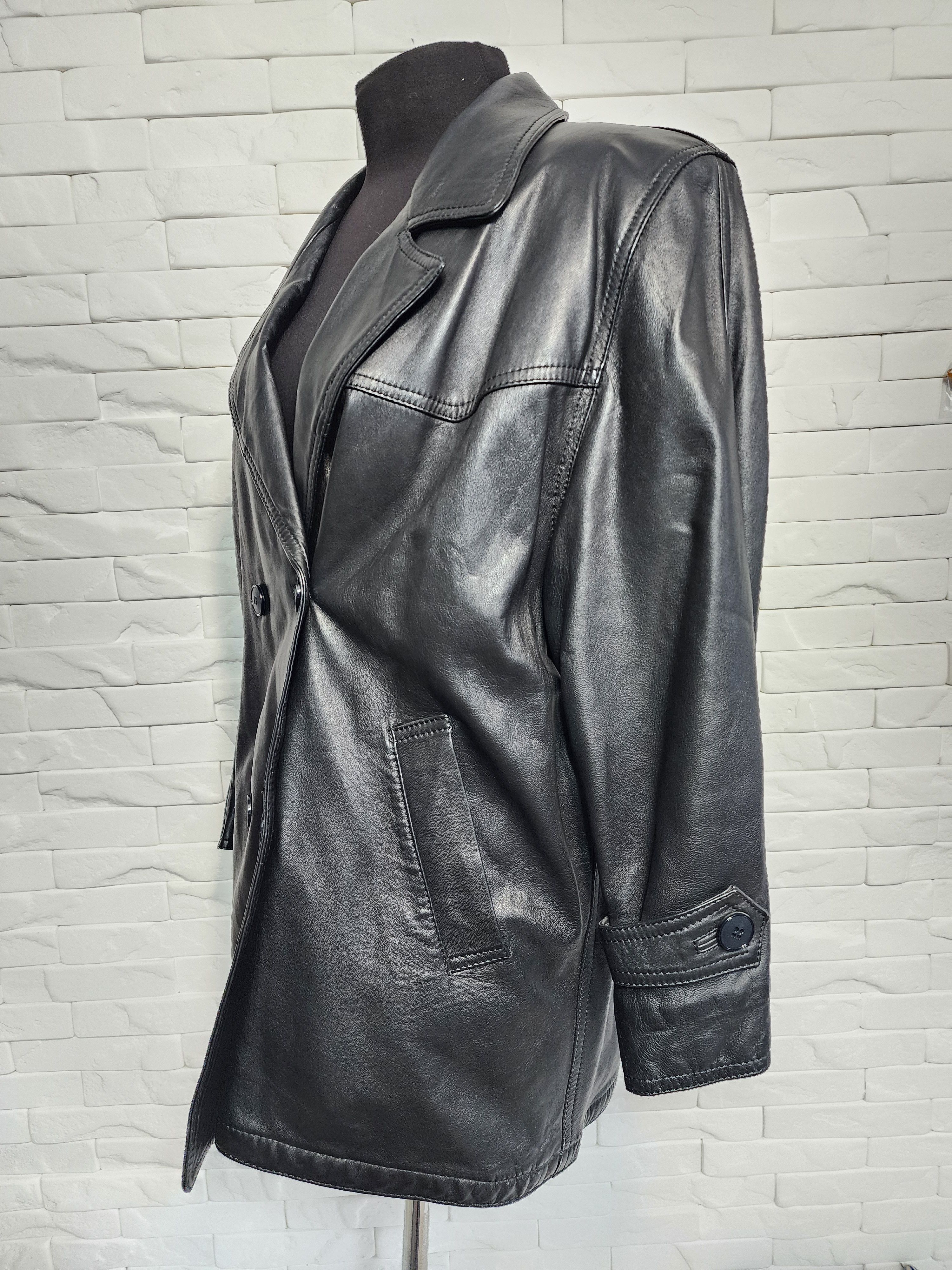 Other Elegant Black Women's Leather Jacket: Size XL / US 12-14 / IT 48-50 - 3 Thumbnail