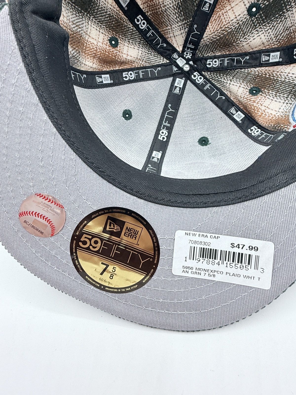 New Era New Era 59Fifty Montreal Expos Plaid Hat Size 7 5/8 new!! Size ONE SIZE - 12 Thumbnail