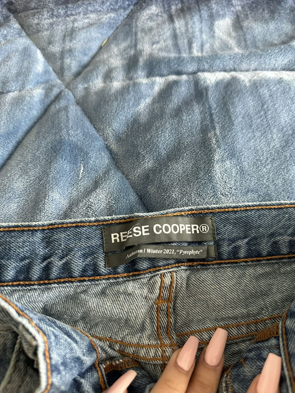 Reese Cooper Blue Washed Jeans Size 26" / US 2 / IT 38 - 6 Thumbnail