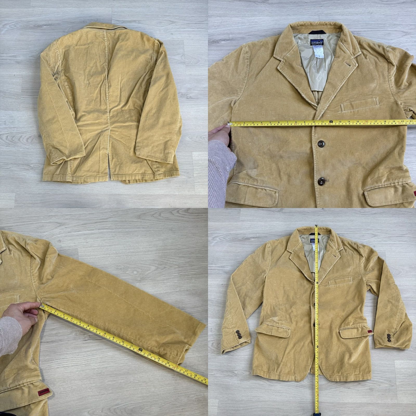 Patagonia VINTAGE Patagonia Blazer Jacket Corduroy Men M Tan Brown Fall 06 27590 Size 40R - 8 Thumbnail