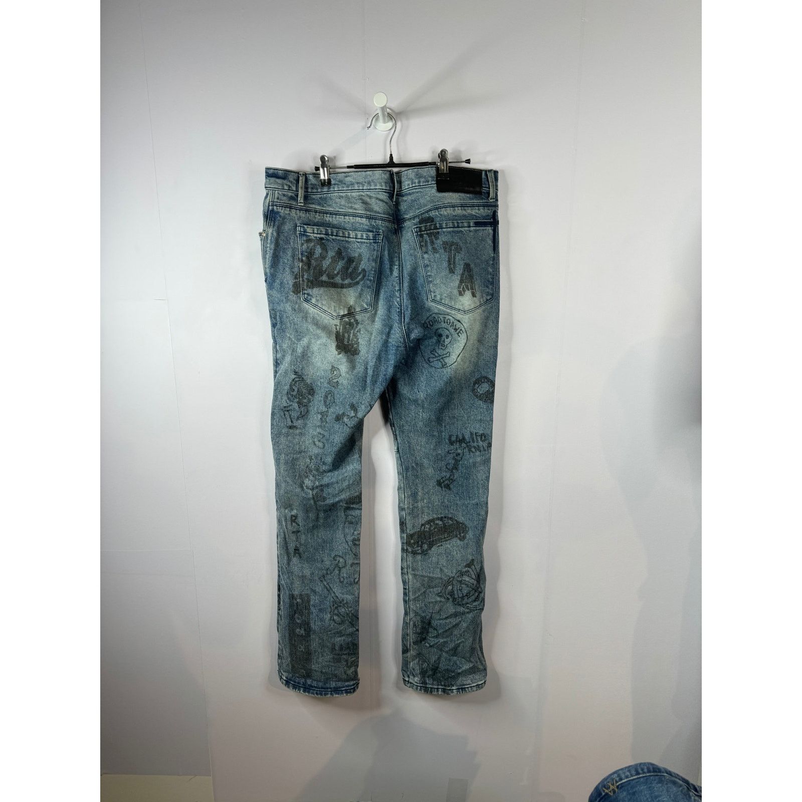 Rta RTA Jeans Blue Distressed Used 34 Size US 34 / EU 50 - 2 Thumbnail