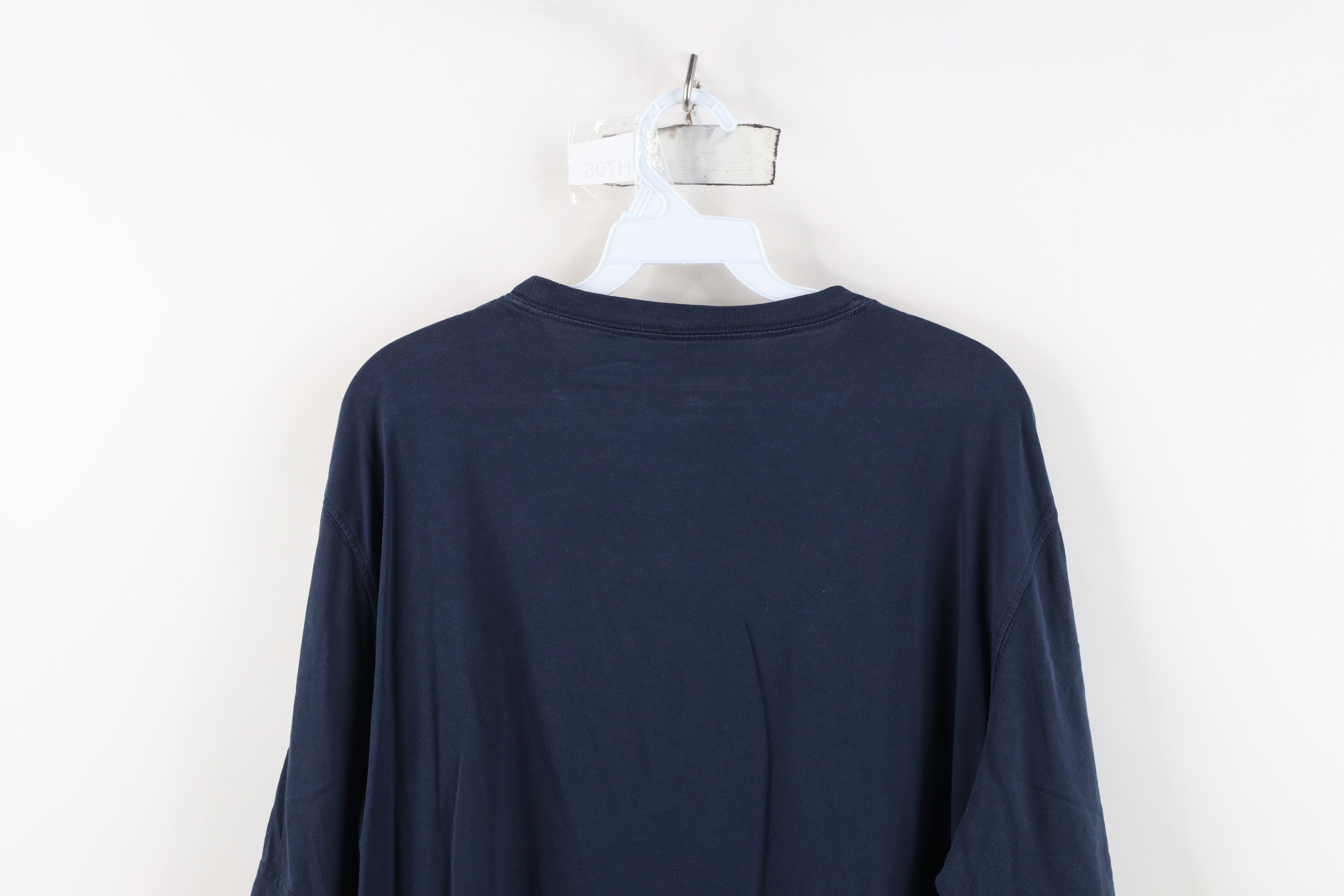 Lands' End Vintage Y2K Lands End Blank Short Sleeve T-Shirt Blue Cotton Size US XL / EU 56 / 4 - 12 Thumbnail