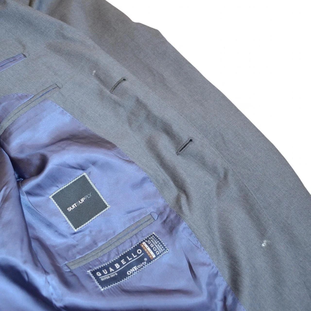 Suitsupply Suitsupply Sienna slim Guabello 130s grey wool jacket 40R Size 40R - 12 Thumbnail