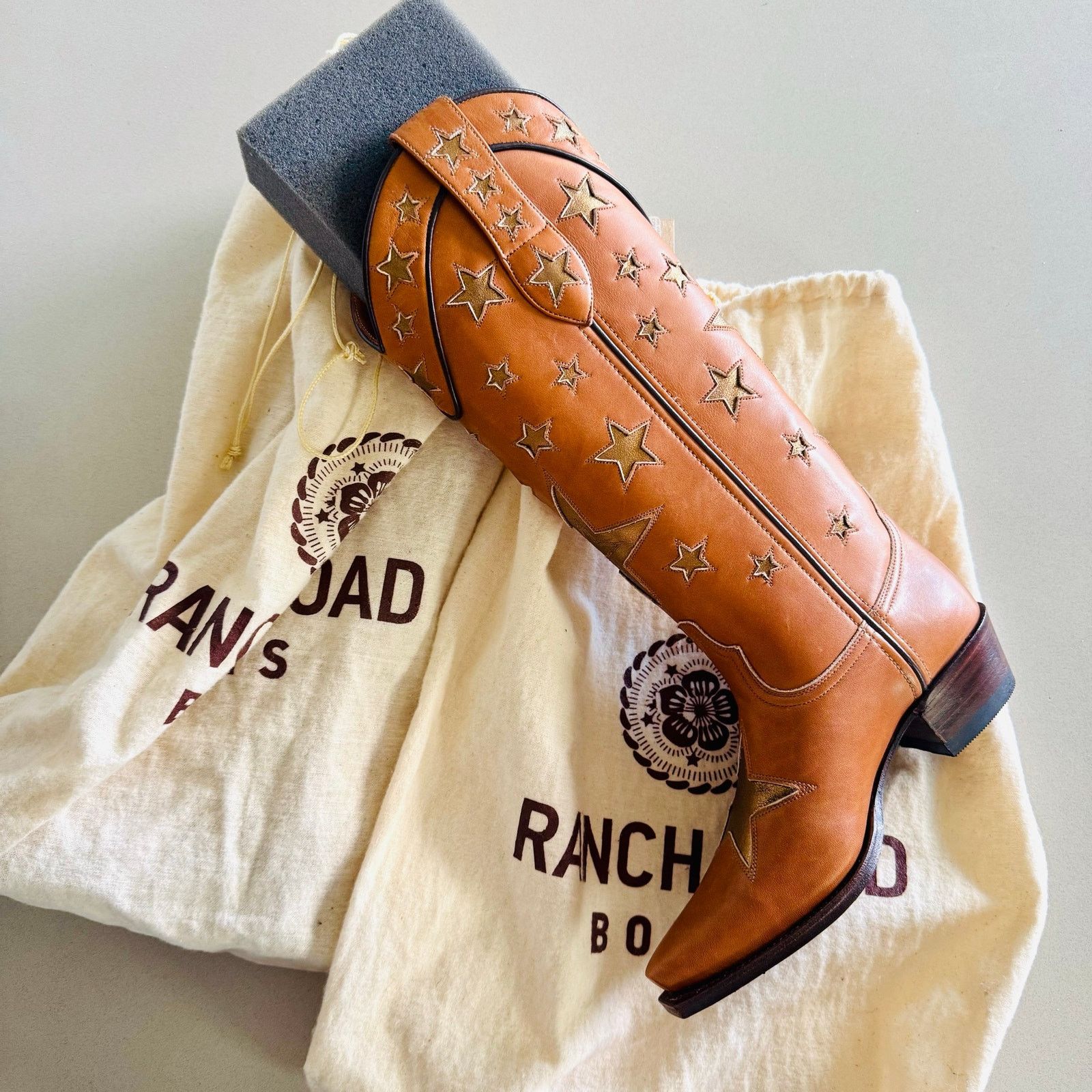 REVOLVE NEW RANCH ROAD Presidio Liberty Star Cowboy Western Boot 5.5 Size US 5.5 / IT 35.5 - 7 Thumbnail