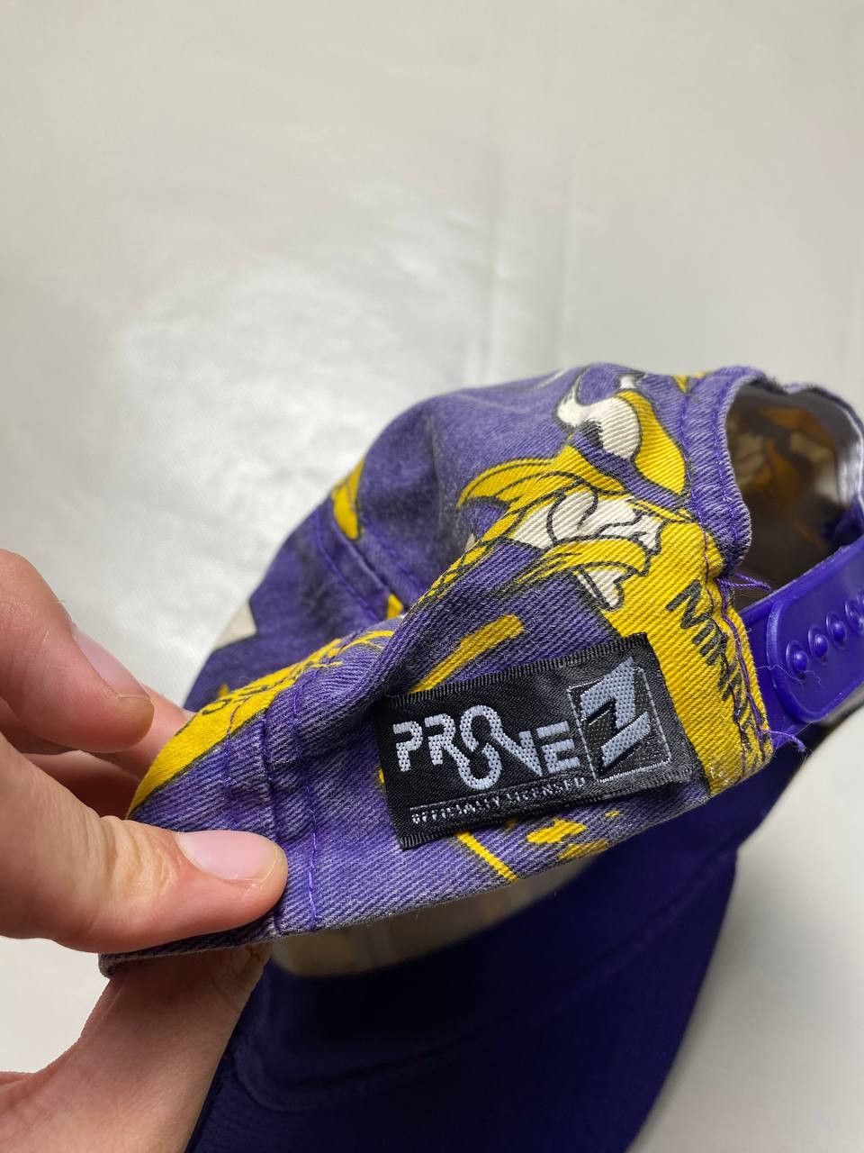 NFL Vintage Minnesota Vikings Cap 1992 NFL Snapback Hat Purple Size ONE SIZE - 6 Thumbnail