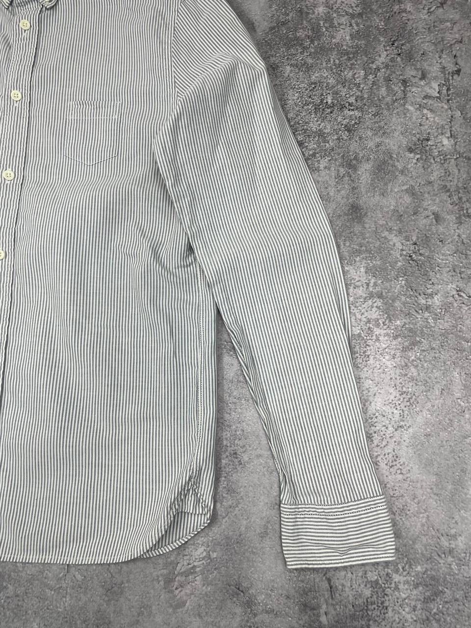 Allsaints AllSaints Vintage Men Cotton Shirt Striped WhiteBlue Size S Size US S / EU 44-46 / 1 - 4 Thumbnail