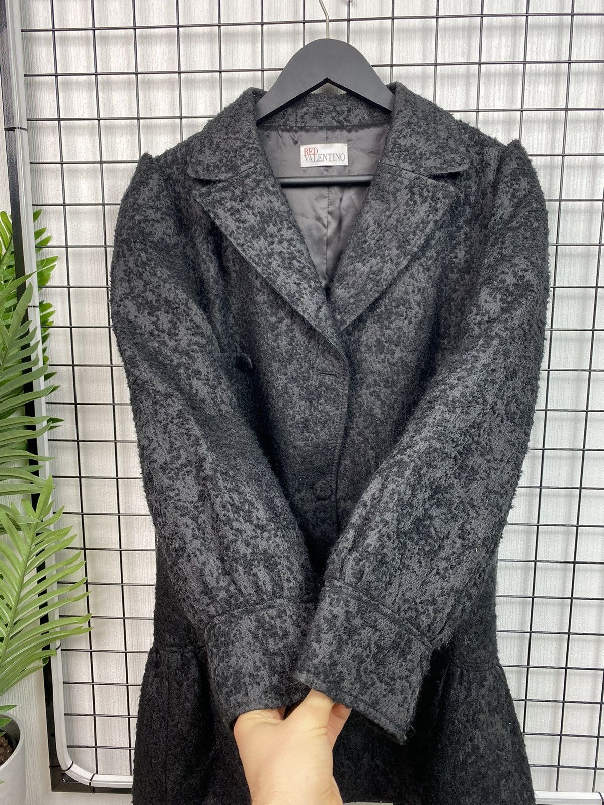 RED Valentino RED Valentino Wool Jacket Women Blazer Black Coat Size L / US 10 / IT 46 - 13 Thumbnail
