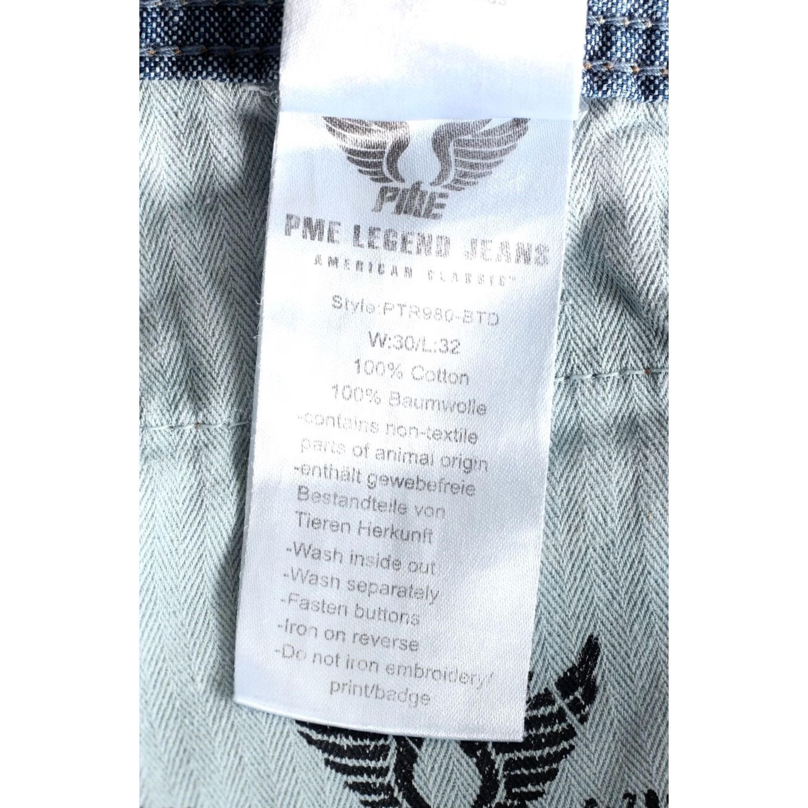 Vintage PME Legend Commander Jeans Men Slim Tapered 30W32 L32 Denim Blue 5-Pocket Design Regular | Men’s Jeans Size US 30 / EU 46 - 7 Thumbnail
